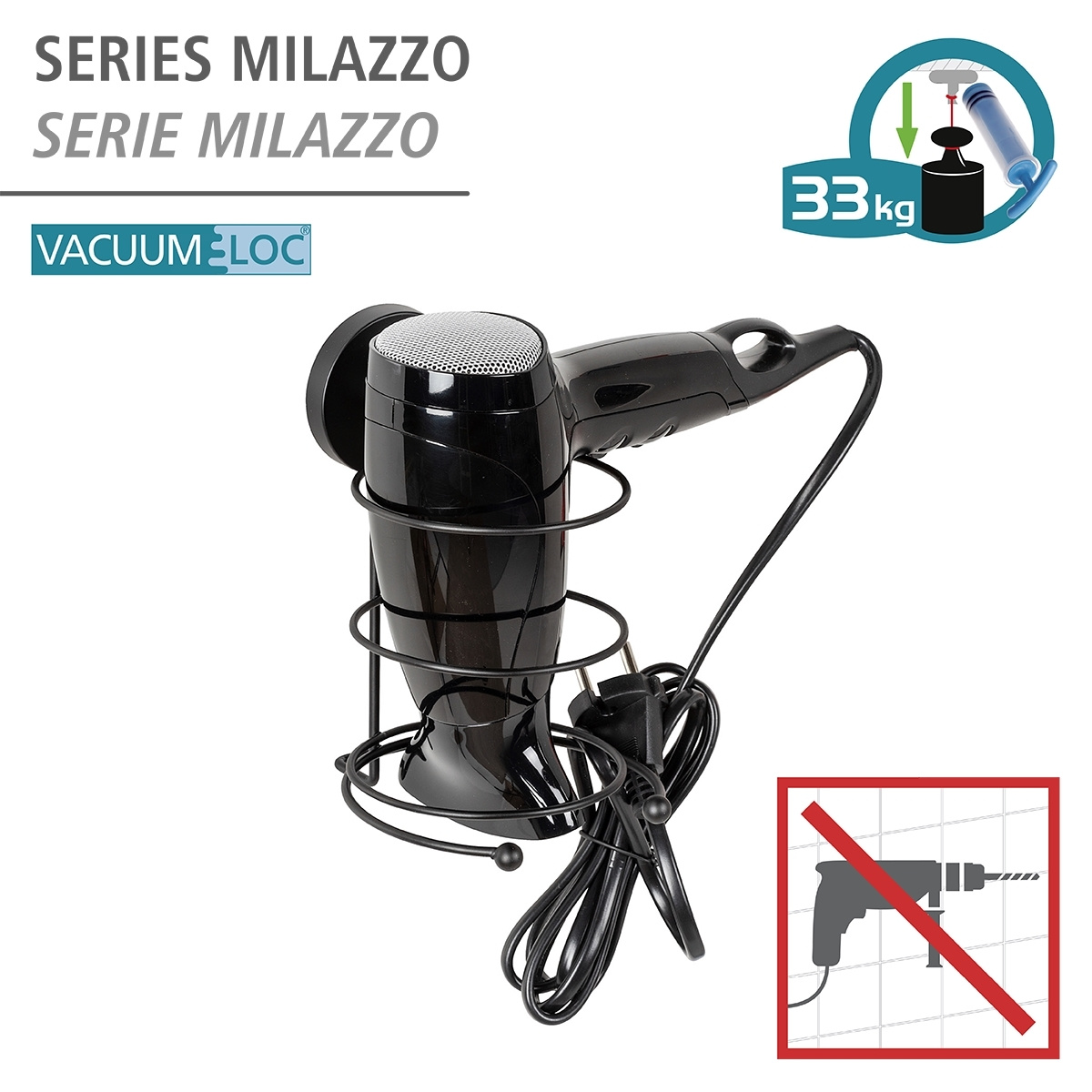 Haartrocknerhalter MILAZZO