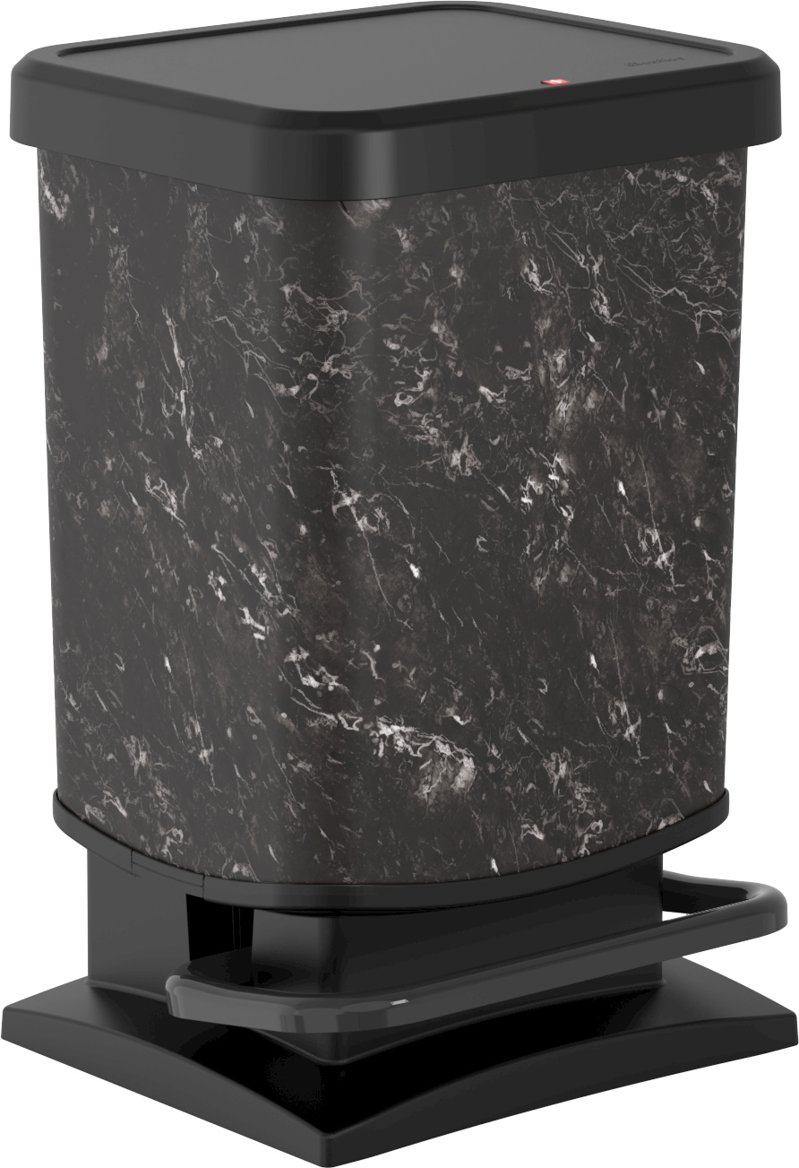Treteimer PASO MARBLE BLACK