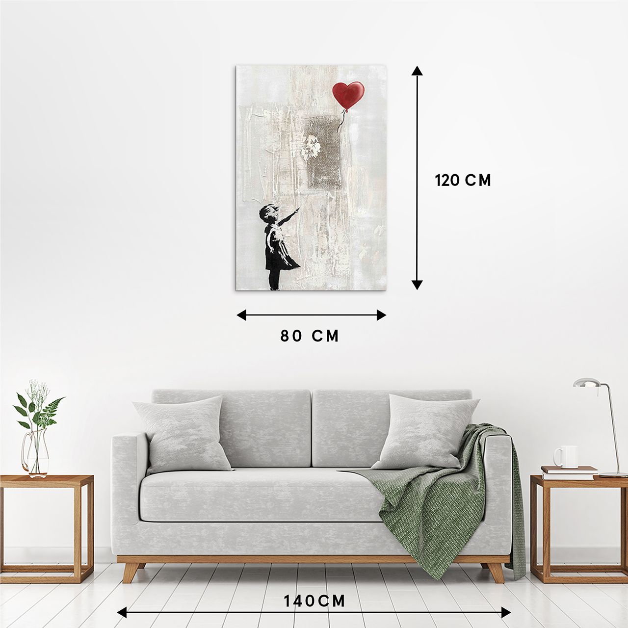 Gemälde LOVE BALLOON GIRL