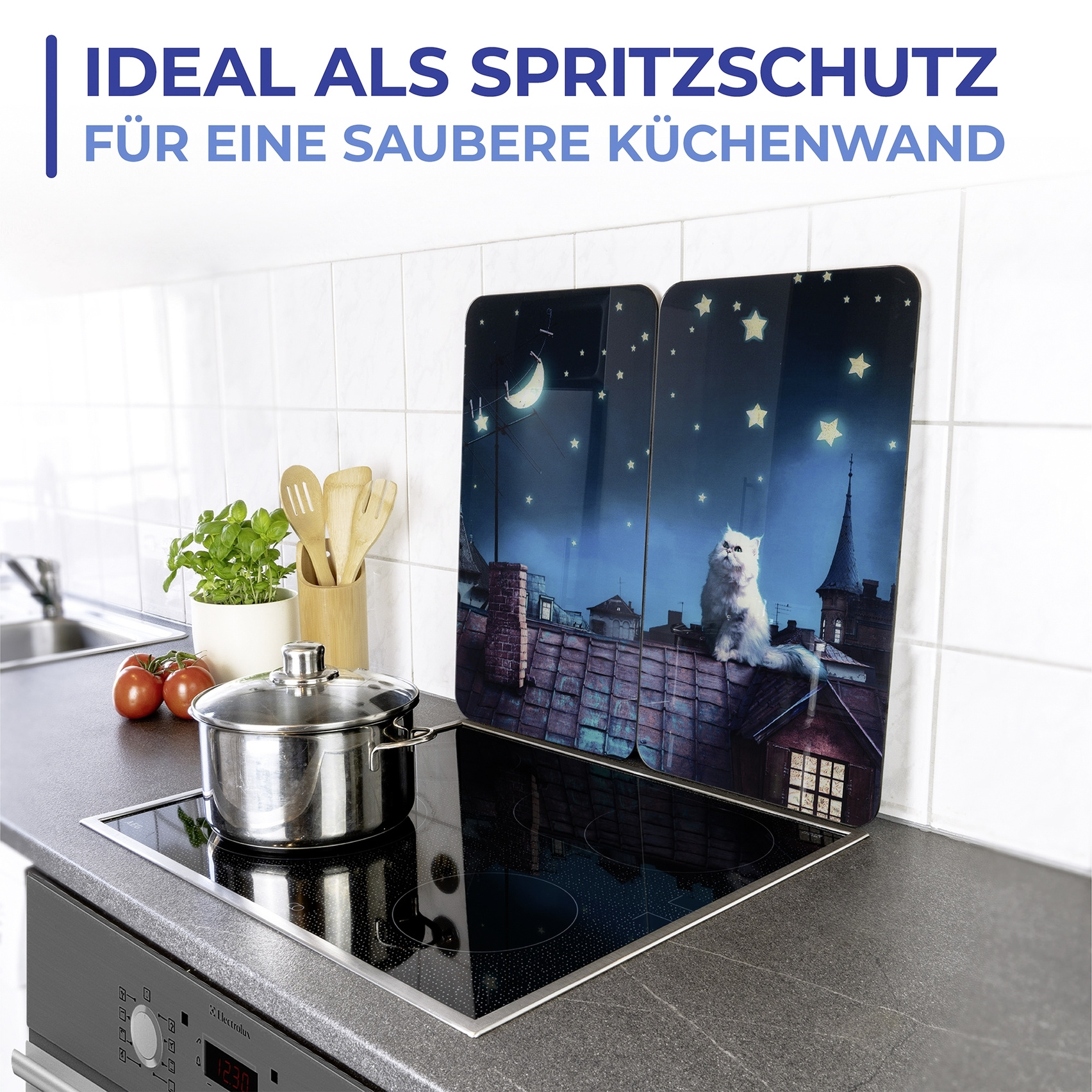 Herdabdeckplatte 2er Set