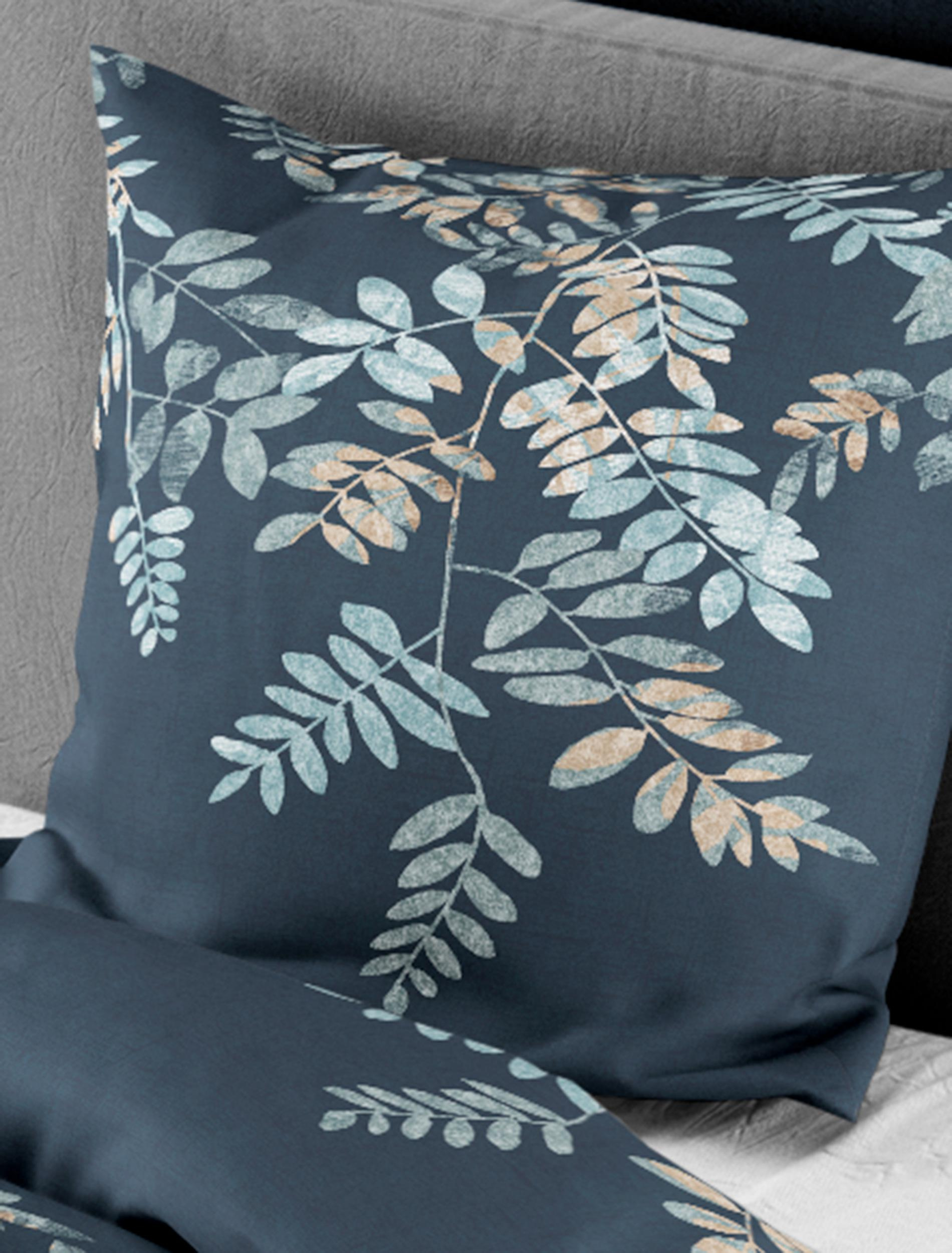 Bettwäsche Mako-Satin blau