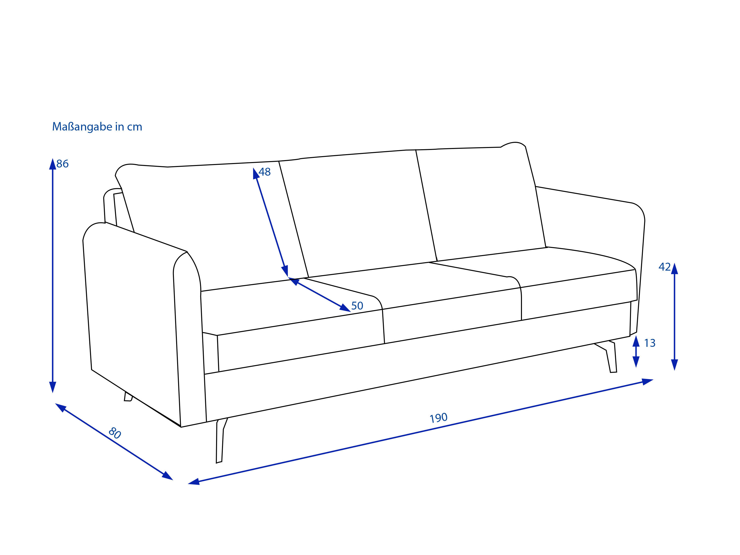 Sofa 3 Sitzer JENIK