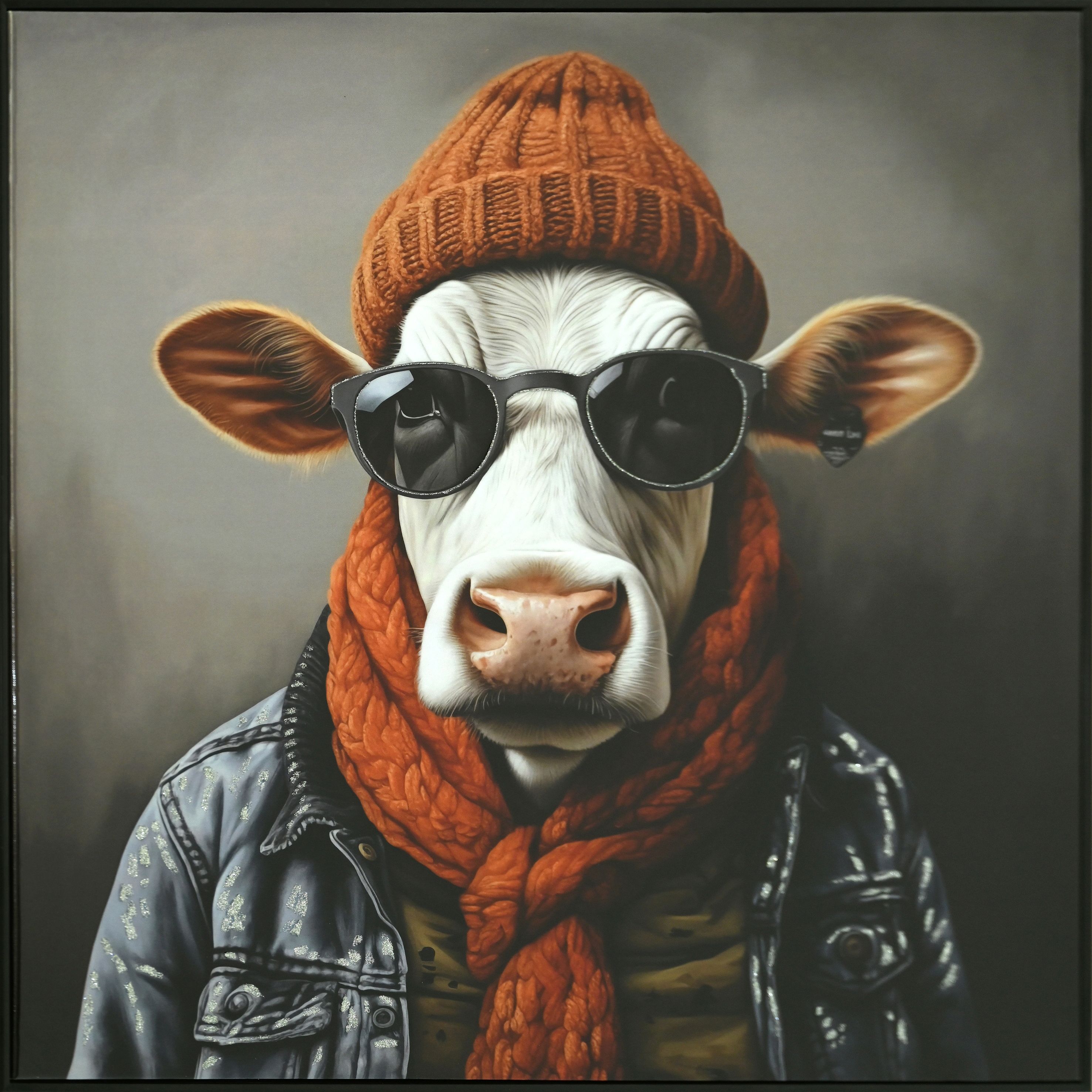 Bilder-Set COW MIT BRILLE