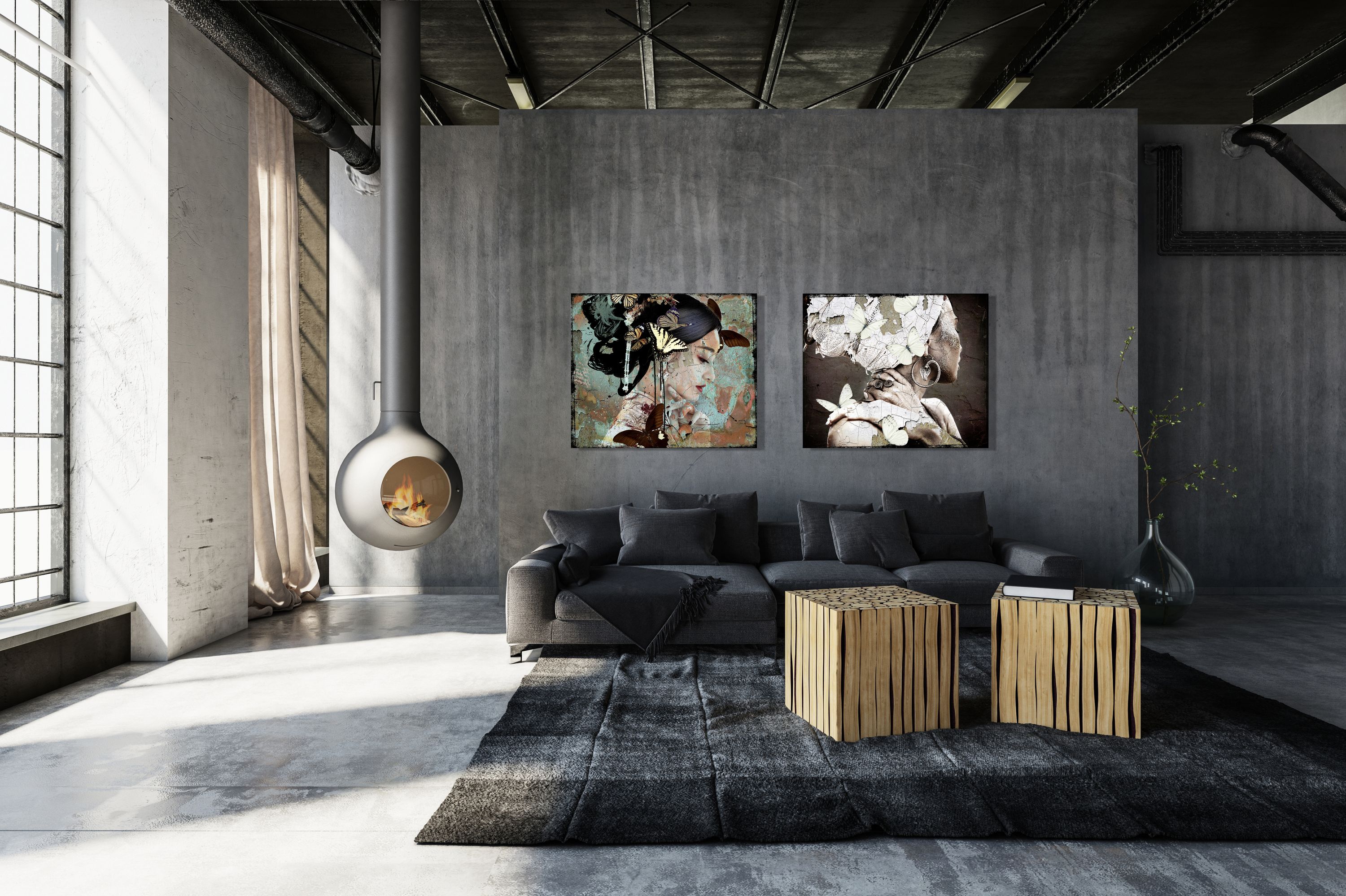 Bild Leather-Dibond SILENT LOV