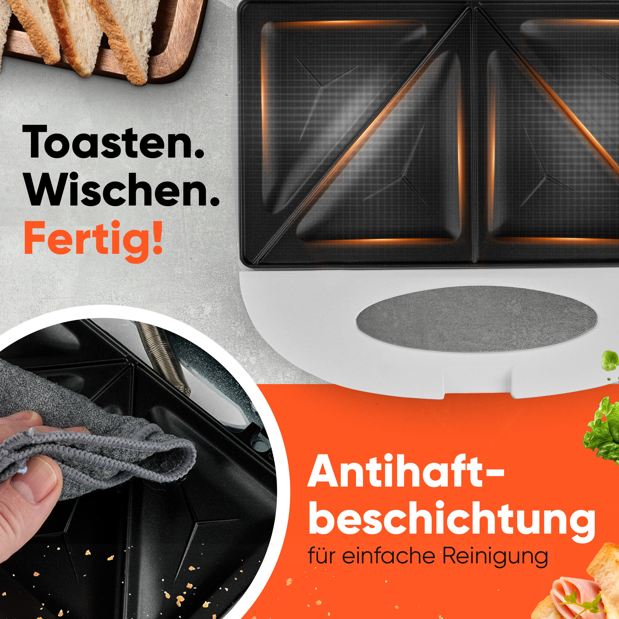 Sandwichtoaster WHITE