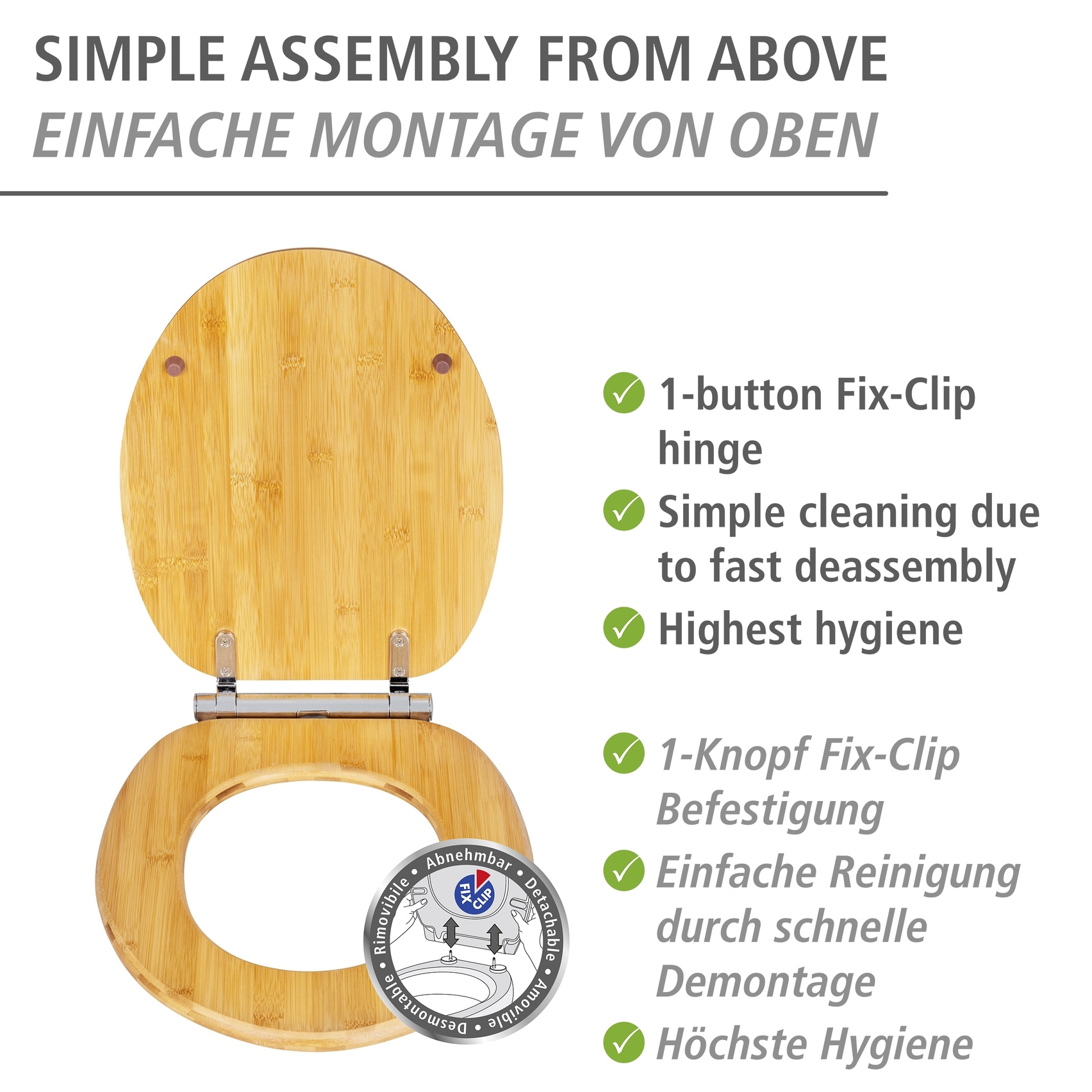 WC-Sitz BAMBUSA