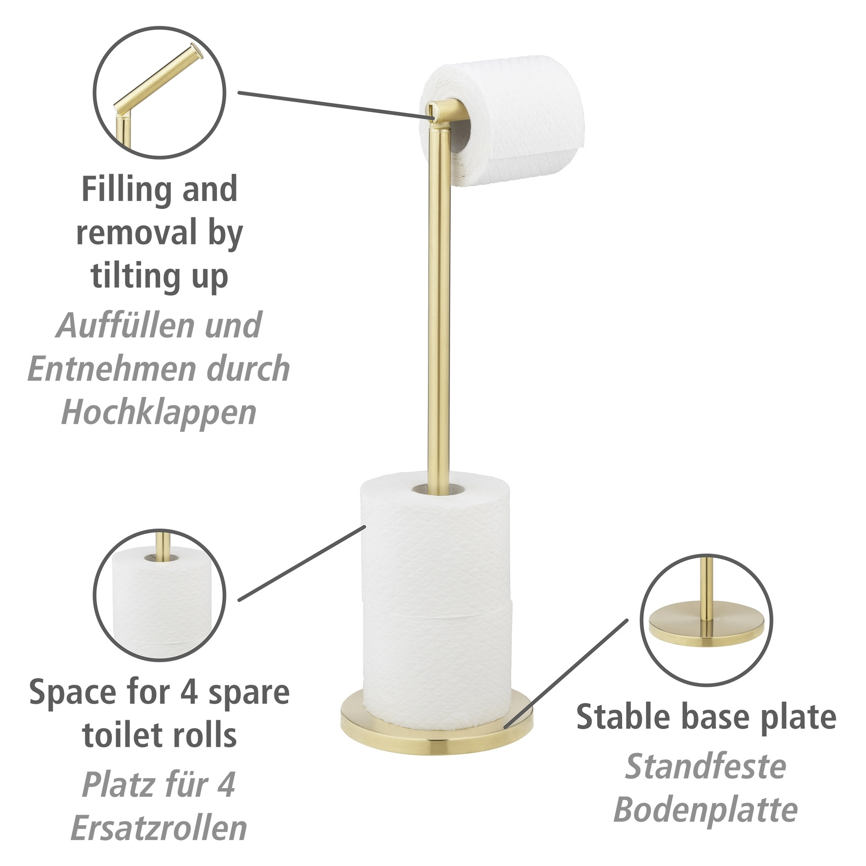 Toilettenpapierhalter 2 IN 1