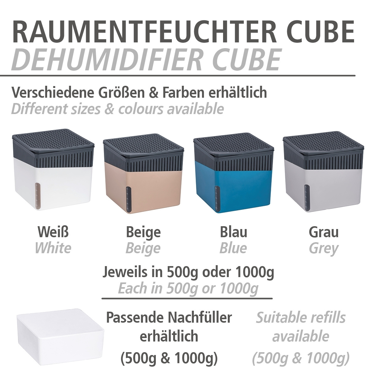 Entfeuchter Nachfüller CUBE