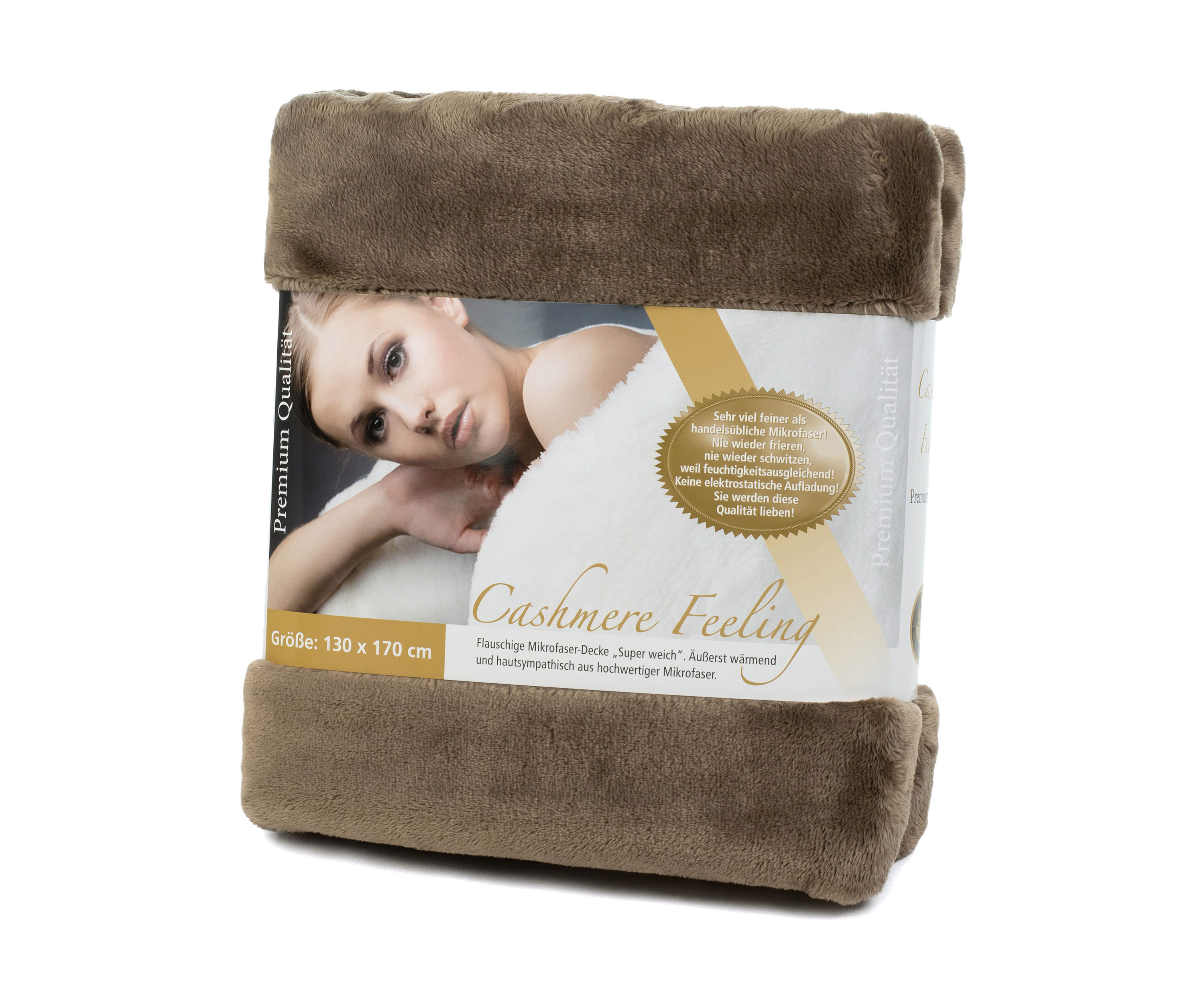 Decke PREMIUM taupe