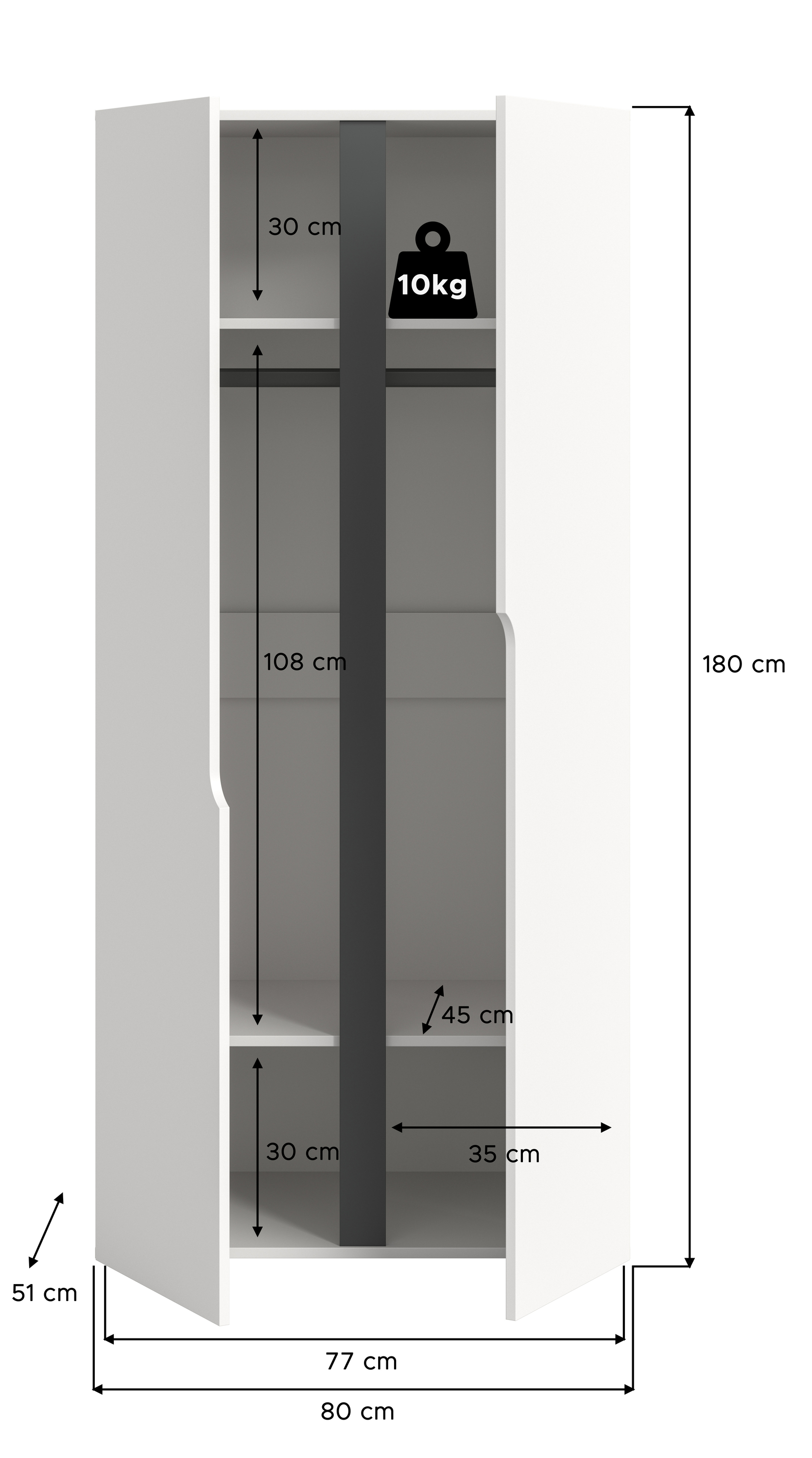 Kleiderschrank ANGA