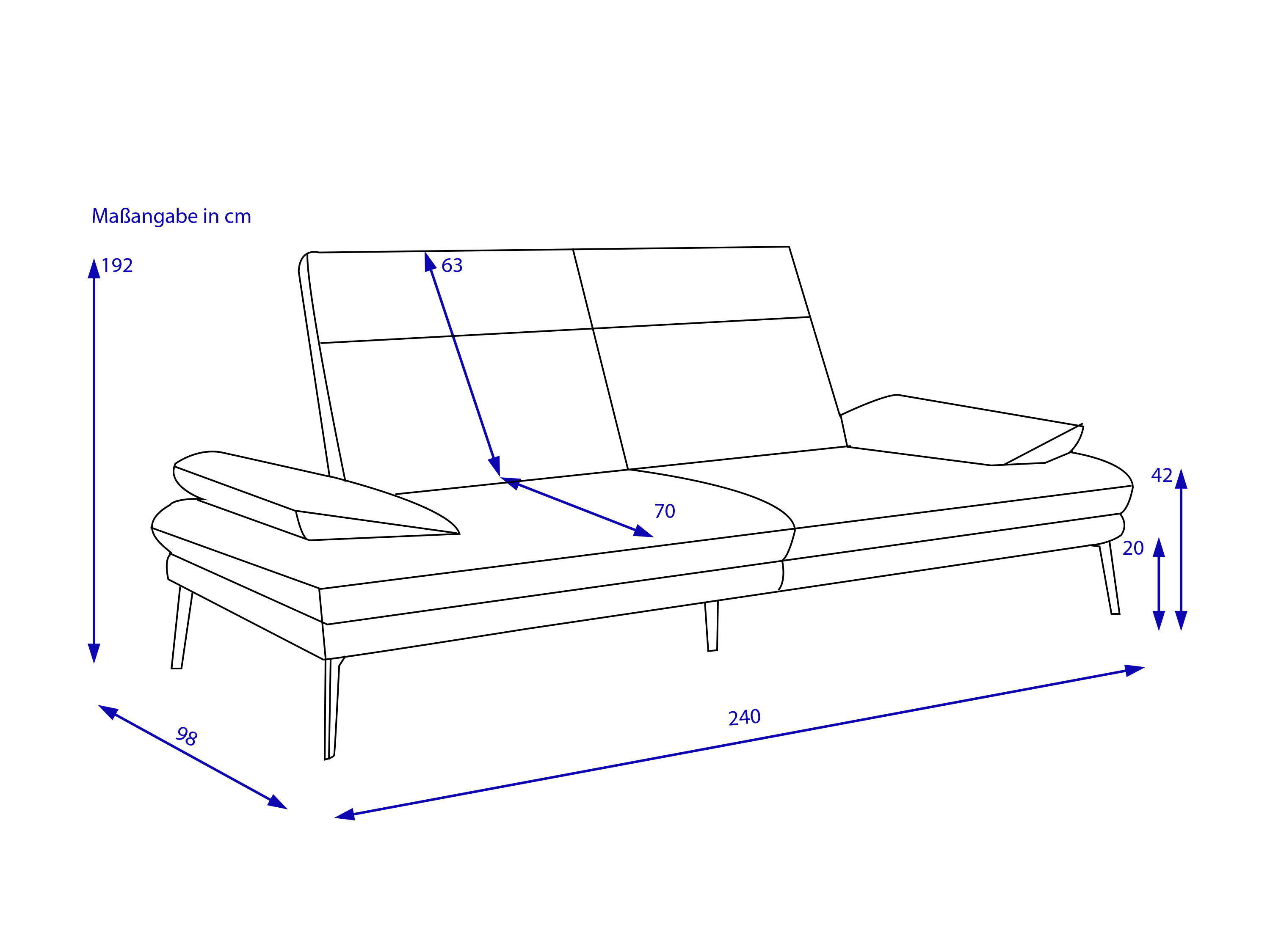 Sofa 2 Sitzer MONDO BELLIDAN