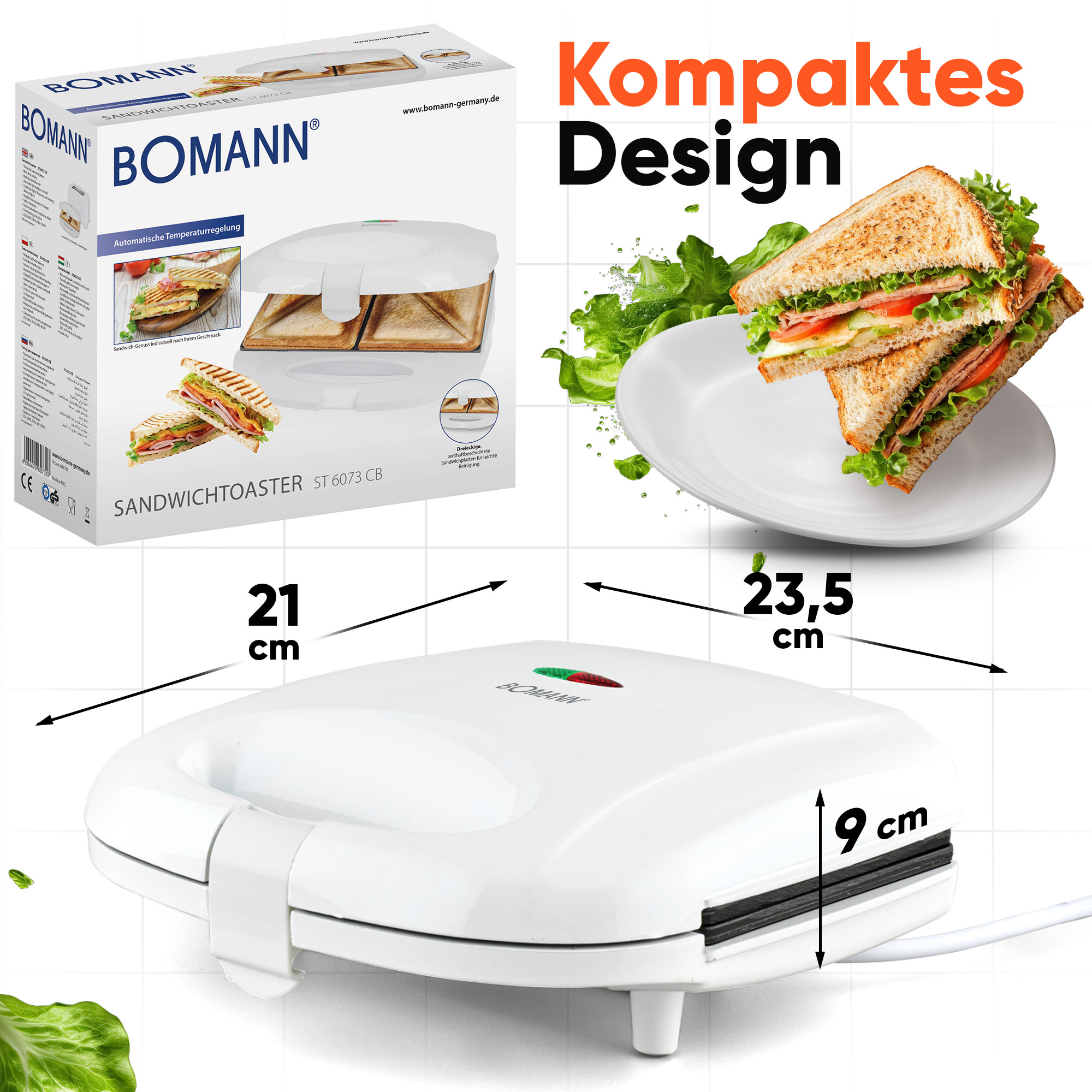 Sandwichtoaster WHITE