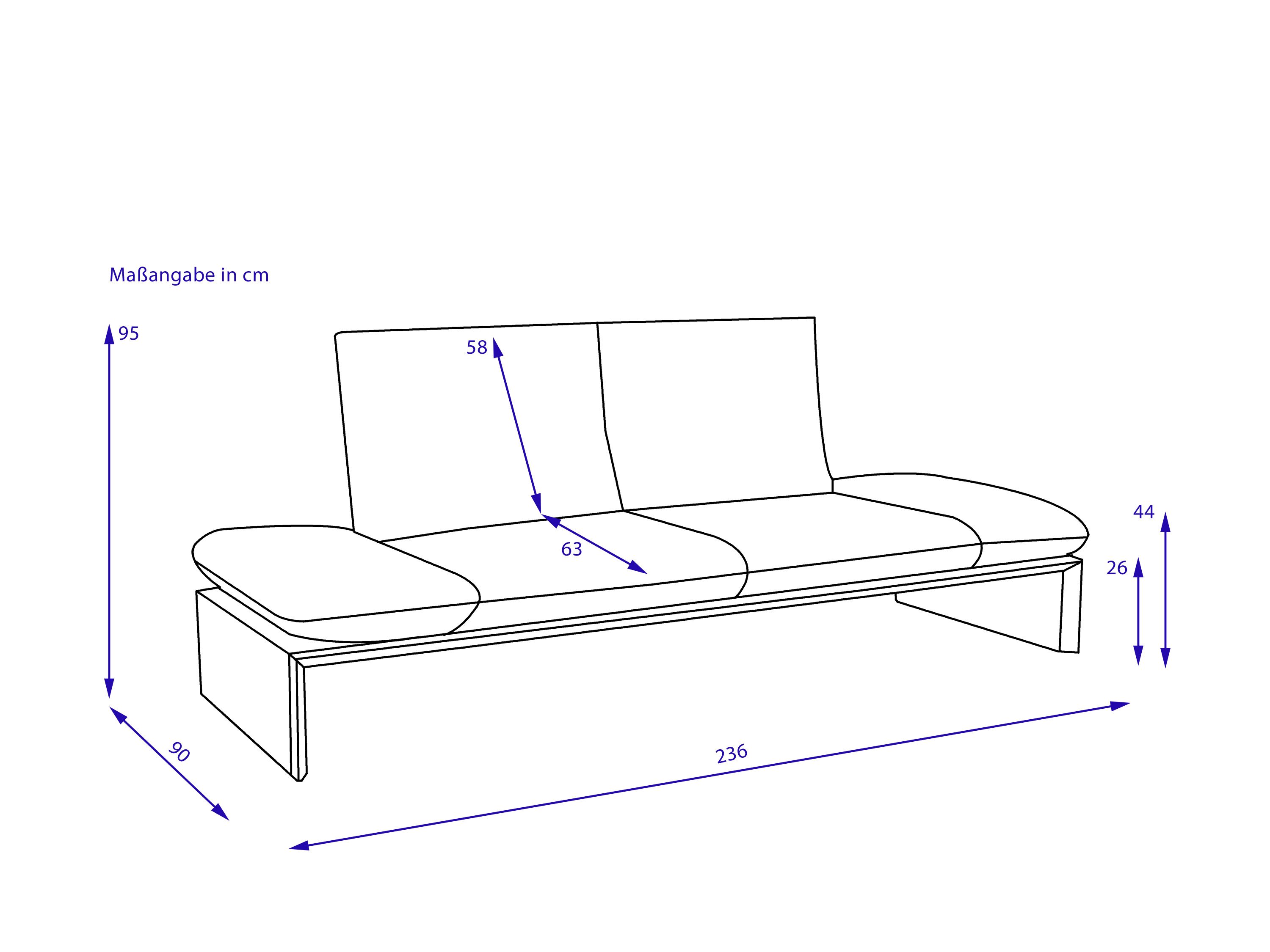 Sofa 2,5 Sitzer KOINOR HARRIET