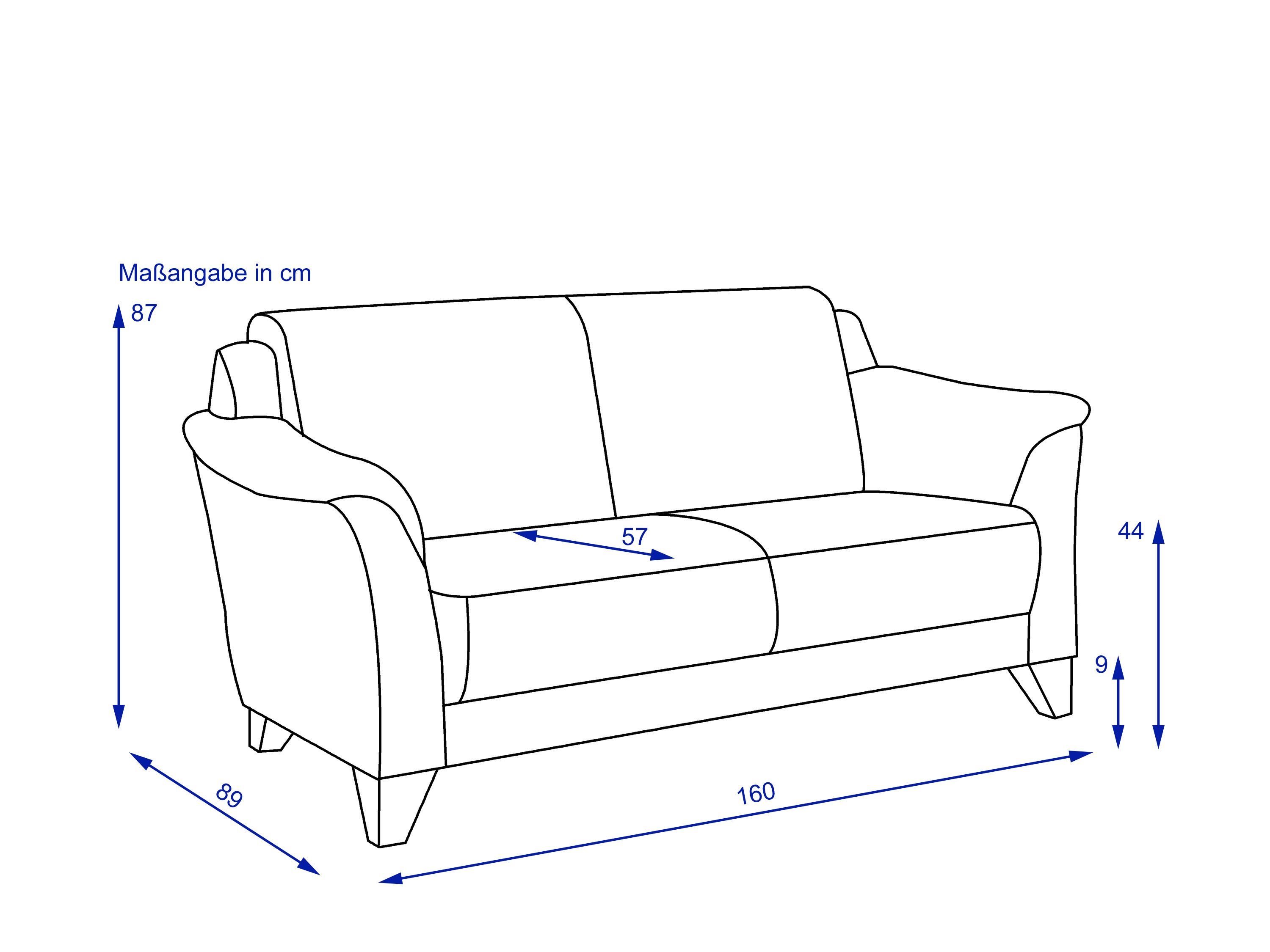 Sofa 2,5 Sitzer MONDO QUADRA
