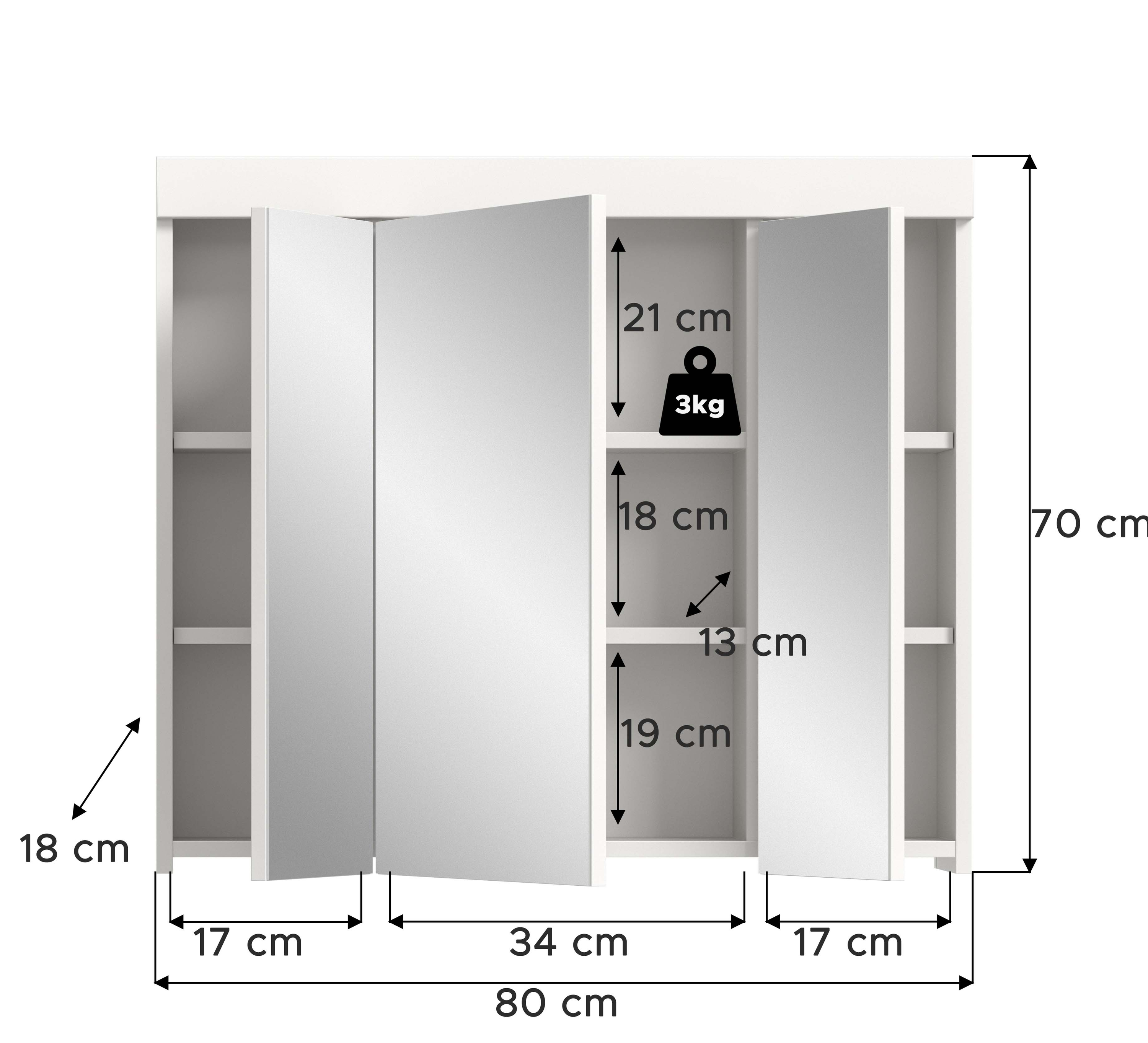 Spiegelschrank VIANA