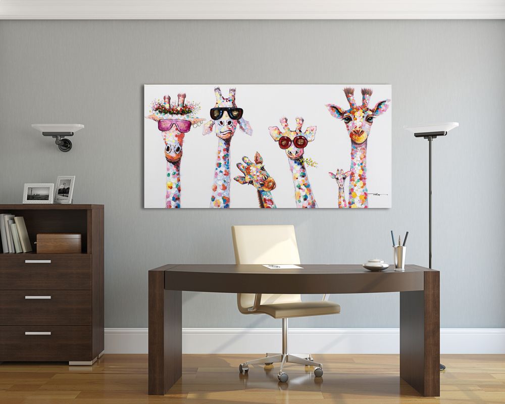 Keilrahmenbild GIRAFFEN