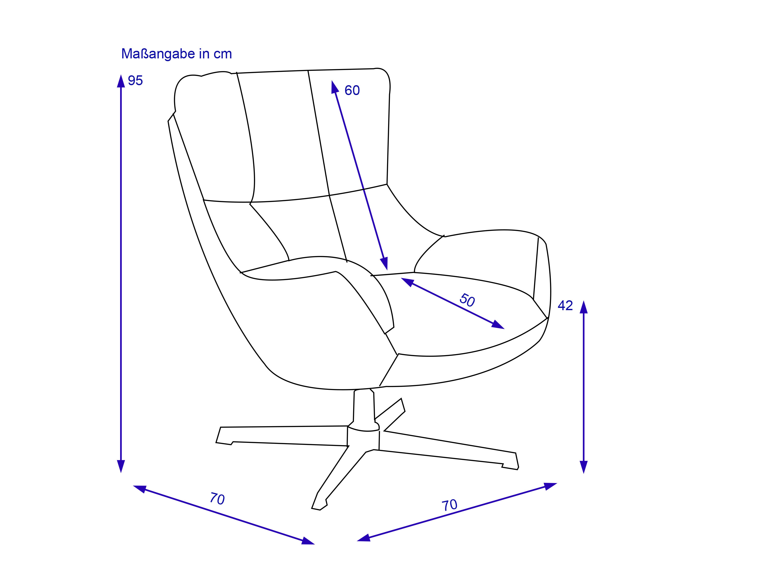 Relaxsessel mit Hocker MAVE
