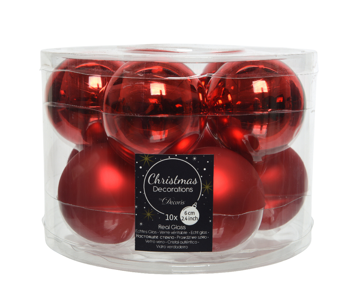 Weihnachtskugel-Box WEIHNACHTSROT