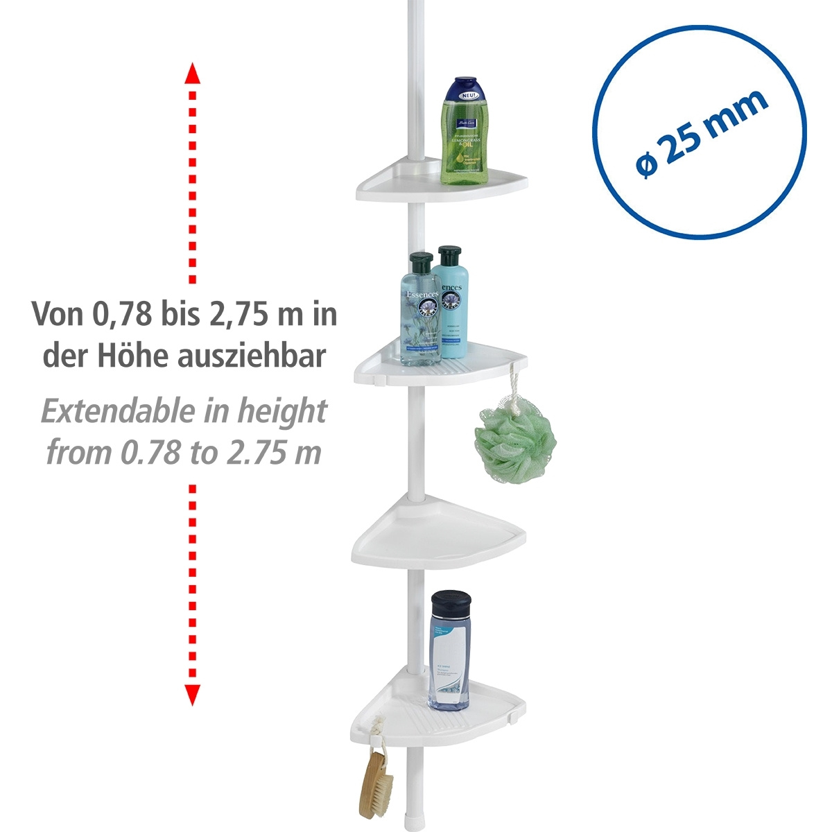 Teleskop-Duschregal COMPACT