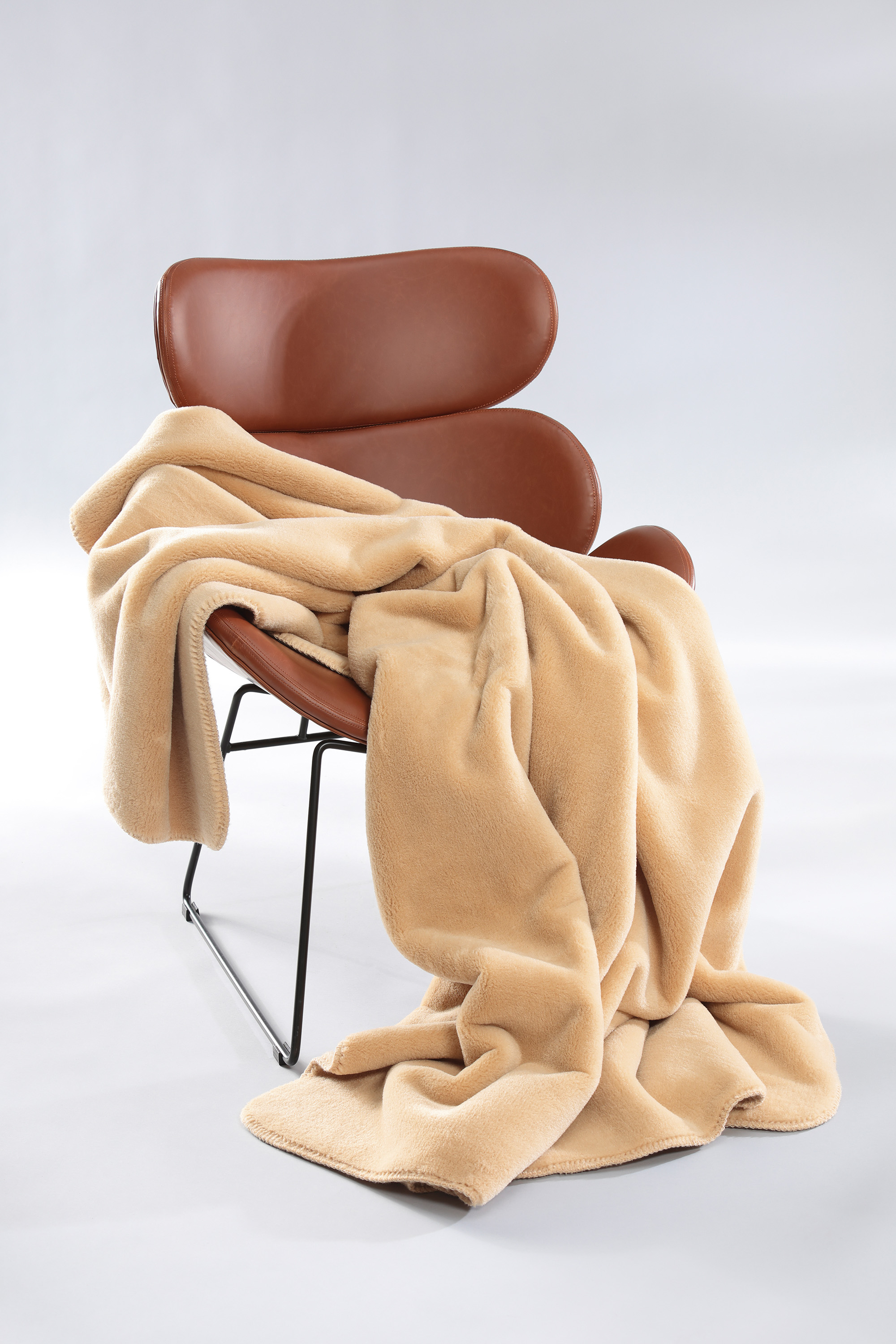 Wohndecke WOOL FEEL CAMEL