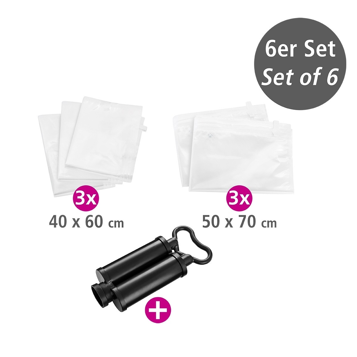 Vakuum Beutel REISE-SET