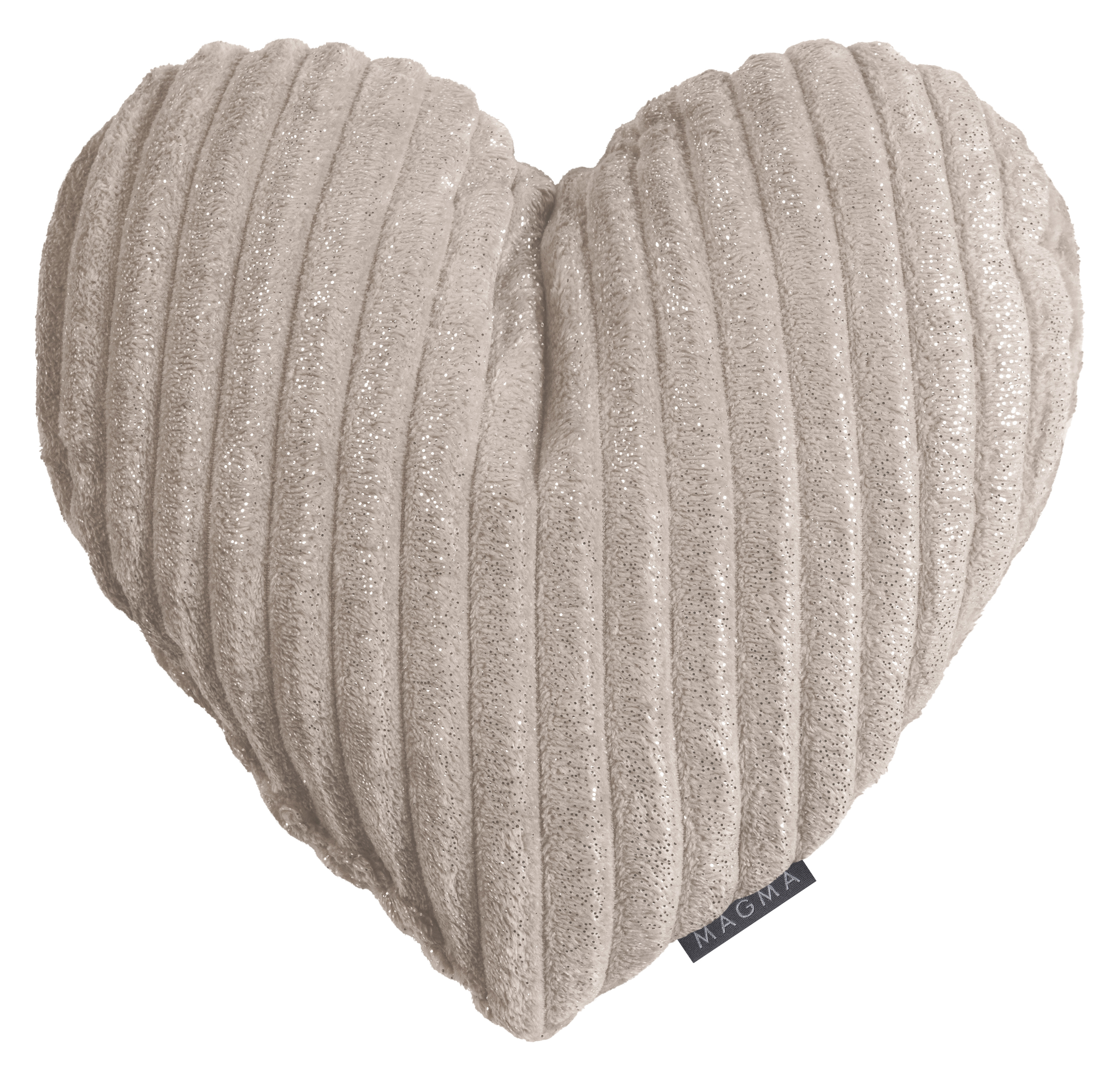 Herzkissen SILENCIO taupe
