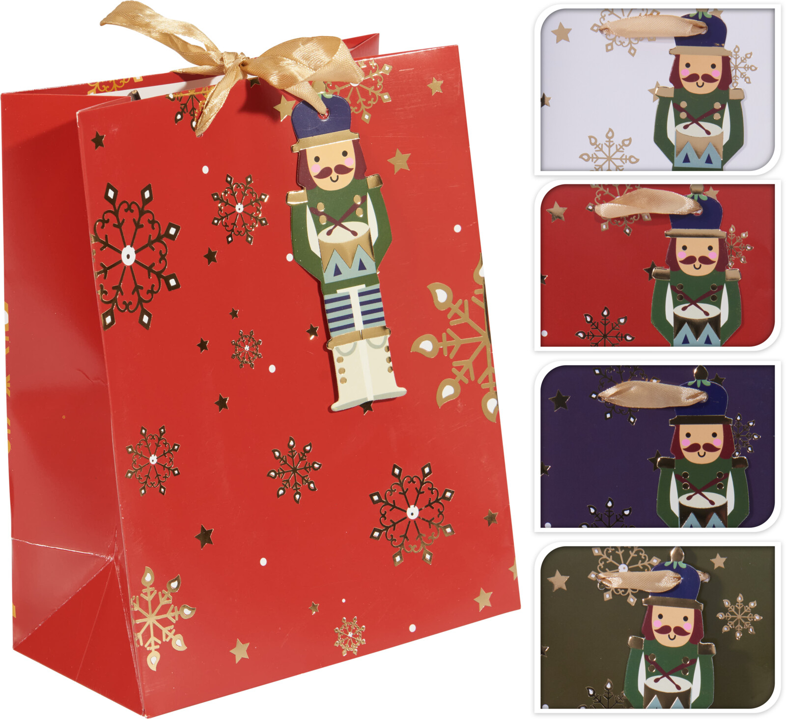 Geschenktasche SCHNEEFLOCKEN
