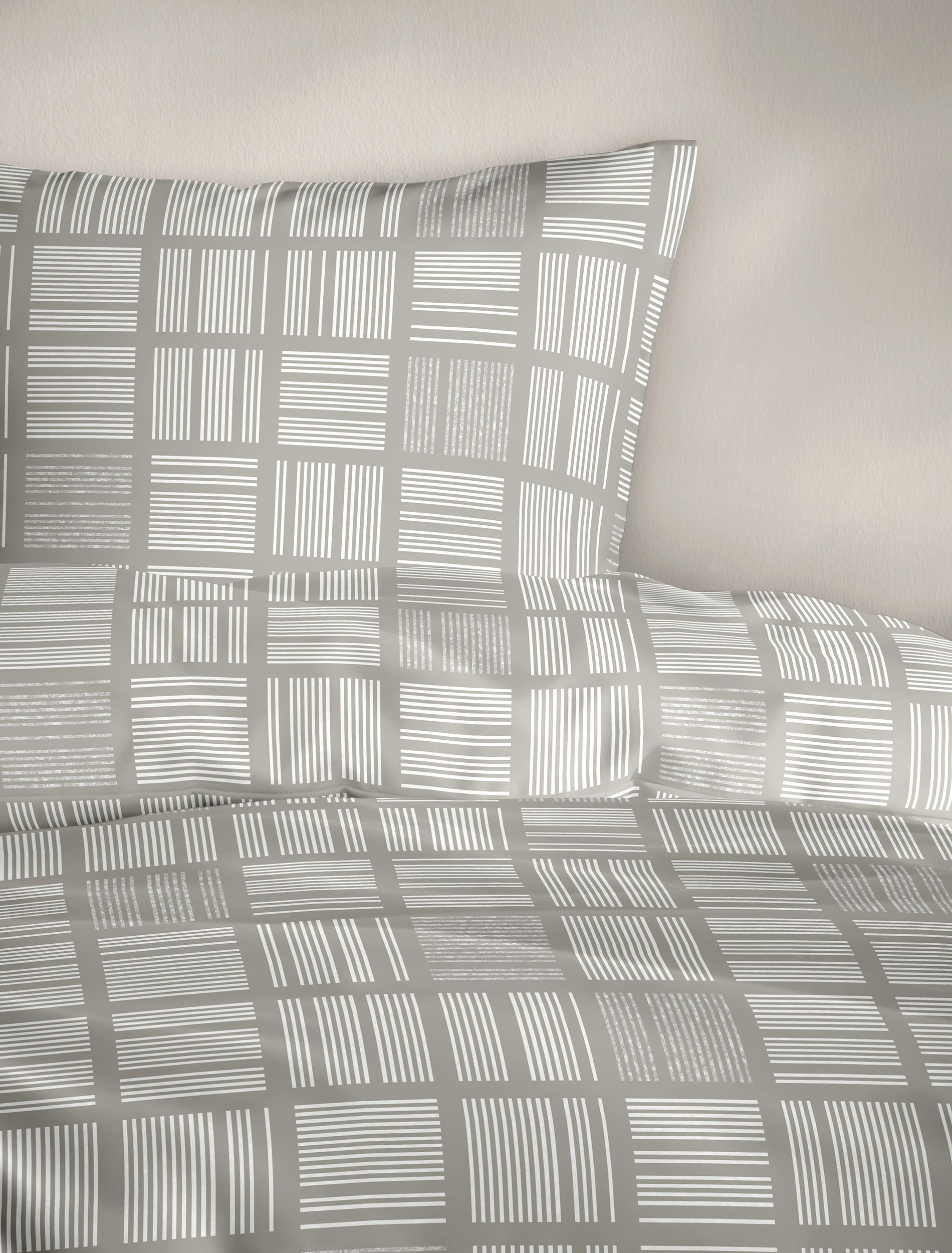 Bettwäsche Mako-Satin beige