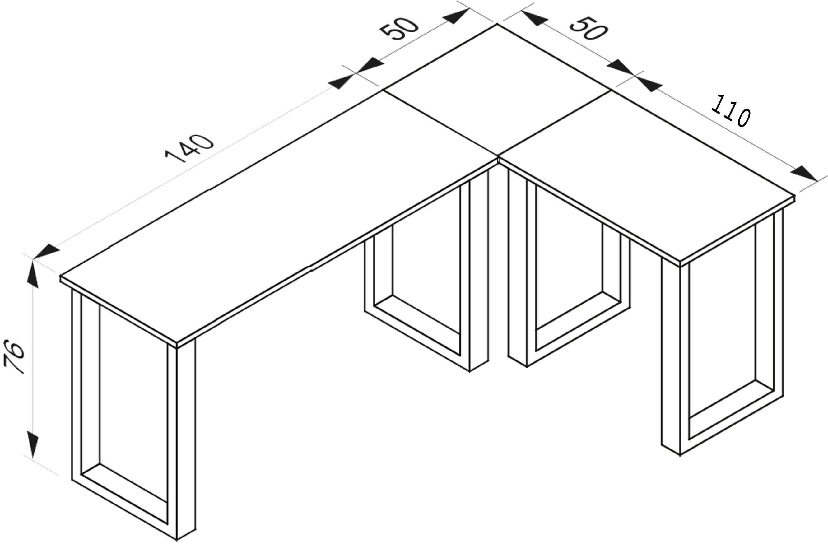 Eck-Schreibtisch LONA