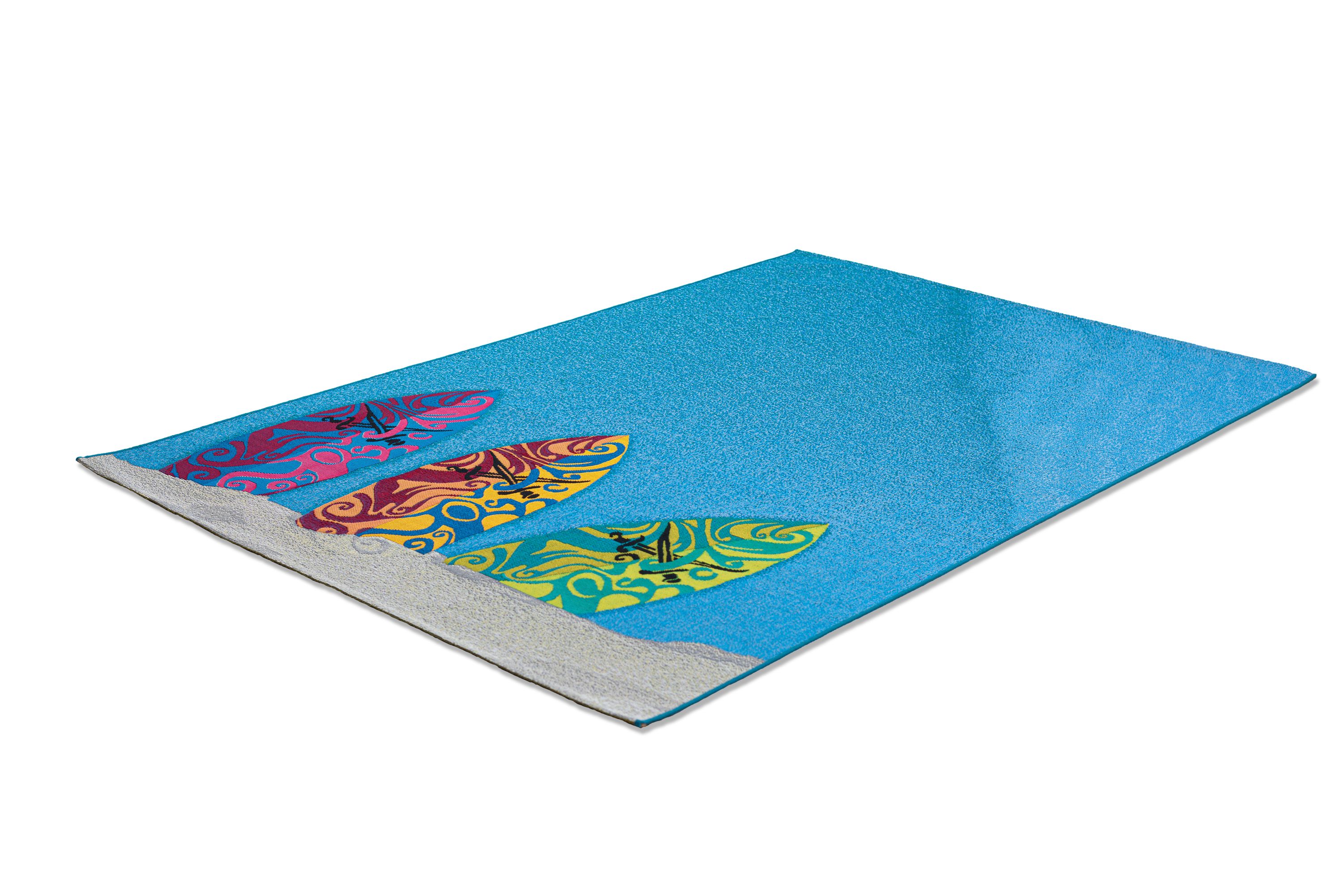 Teppich RANTUM BEACH blau