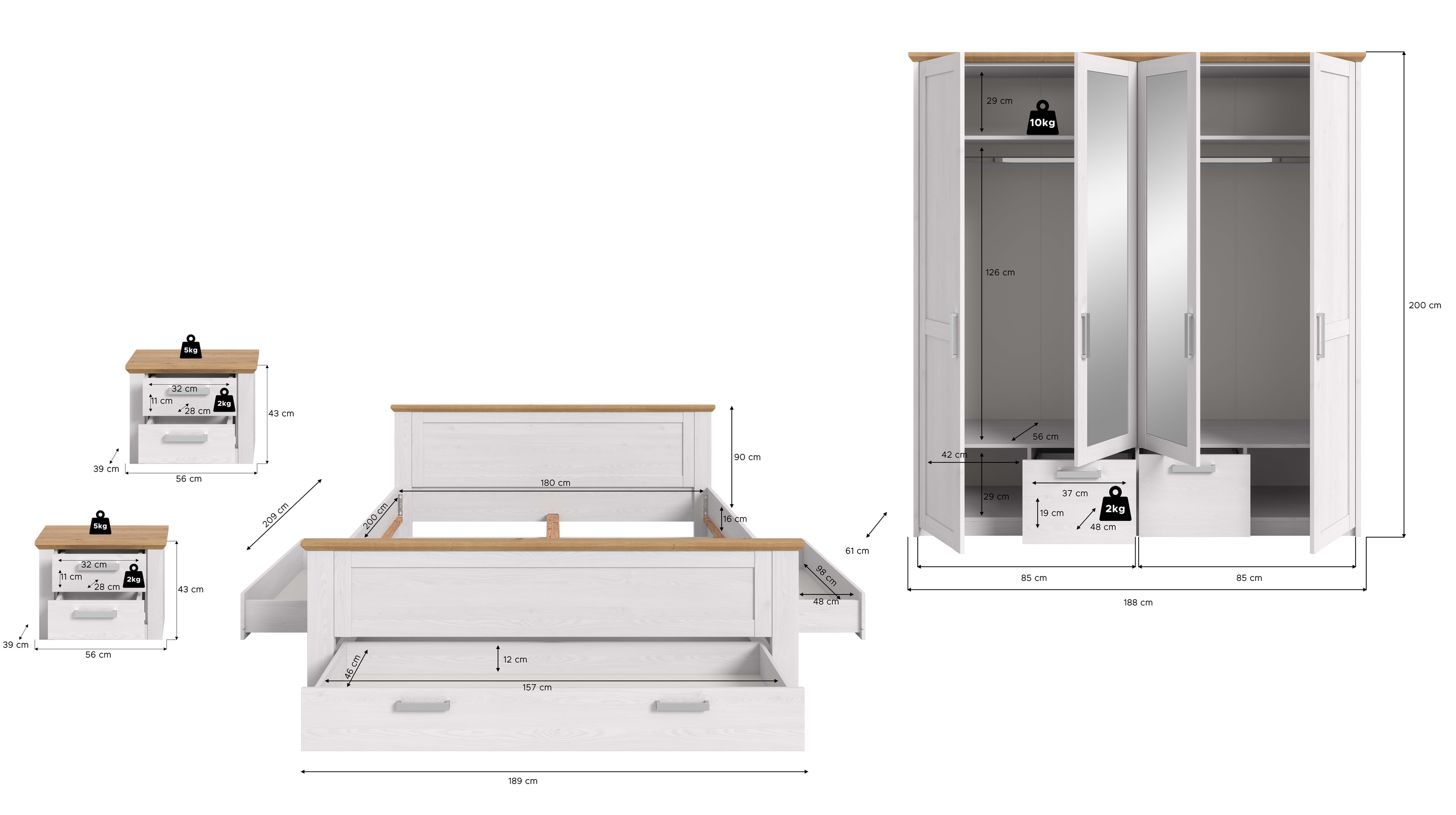 Kleiderschrank VERONA
