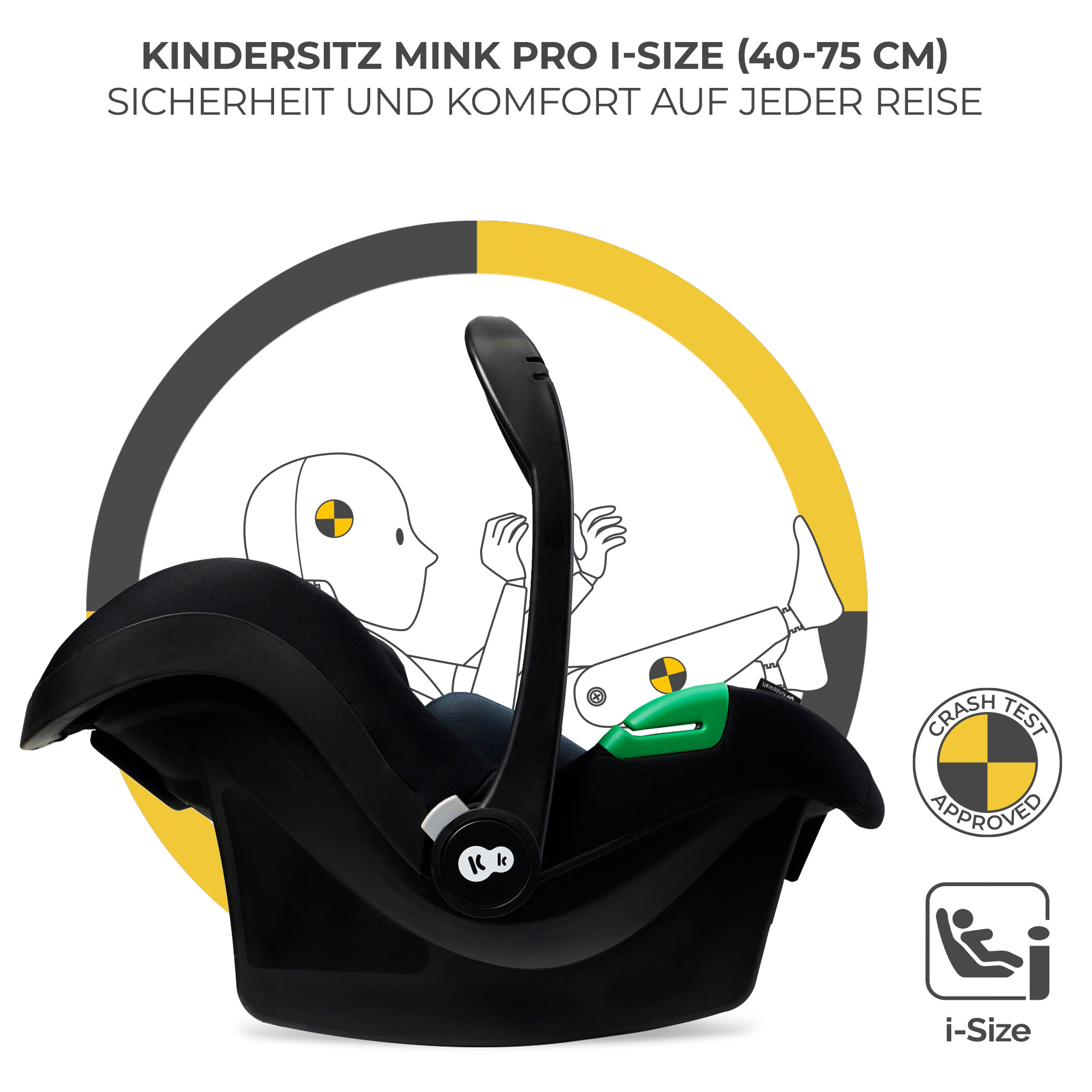 Kinderwagen 3in1 YOXI schwarz