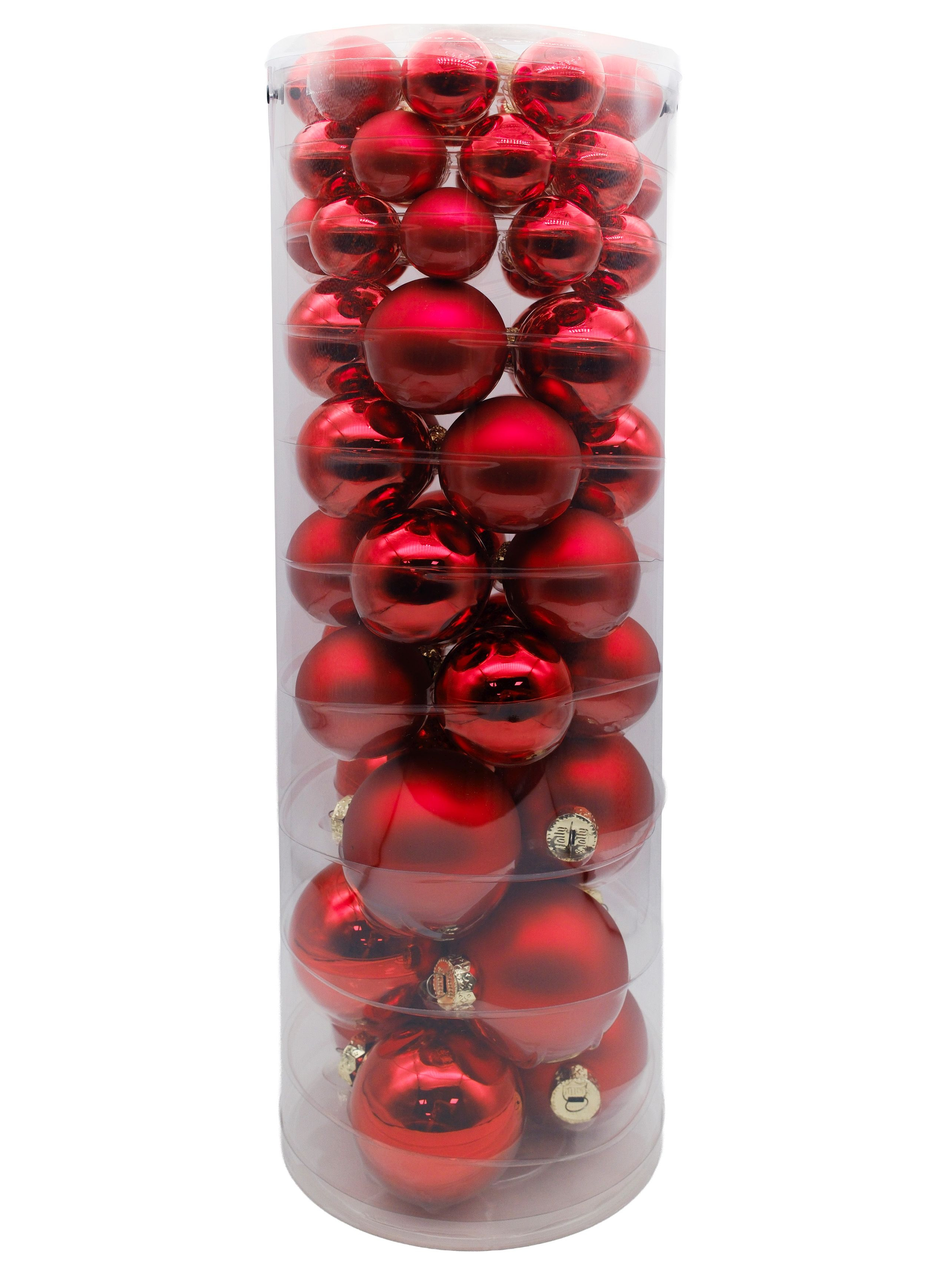 Weihnachtskugel-Box MERRY RED