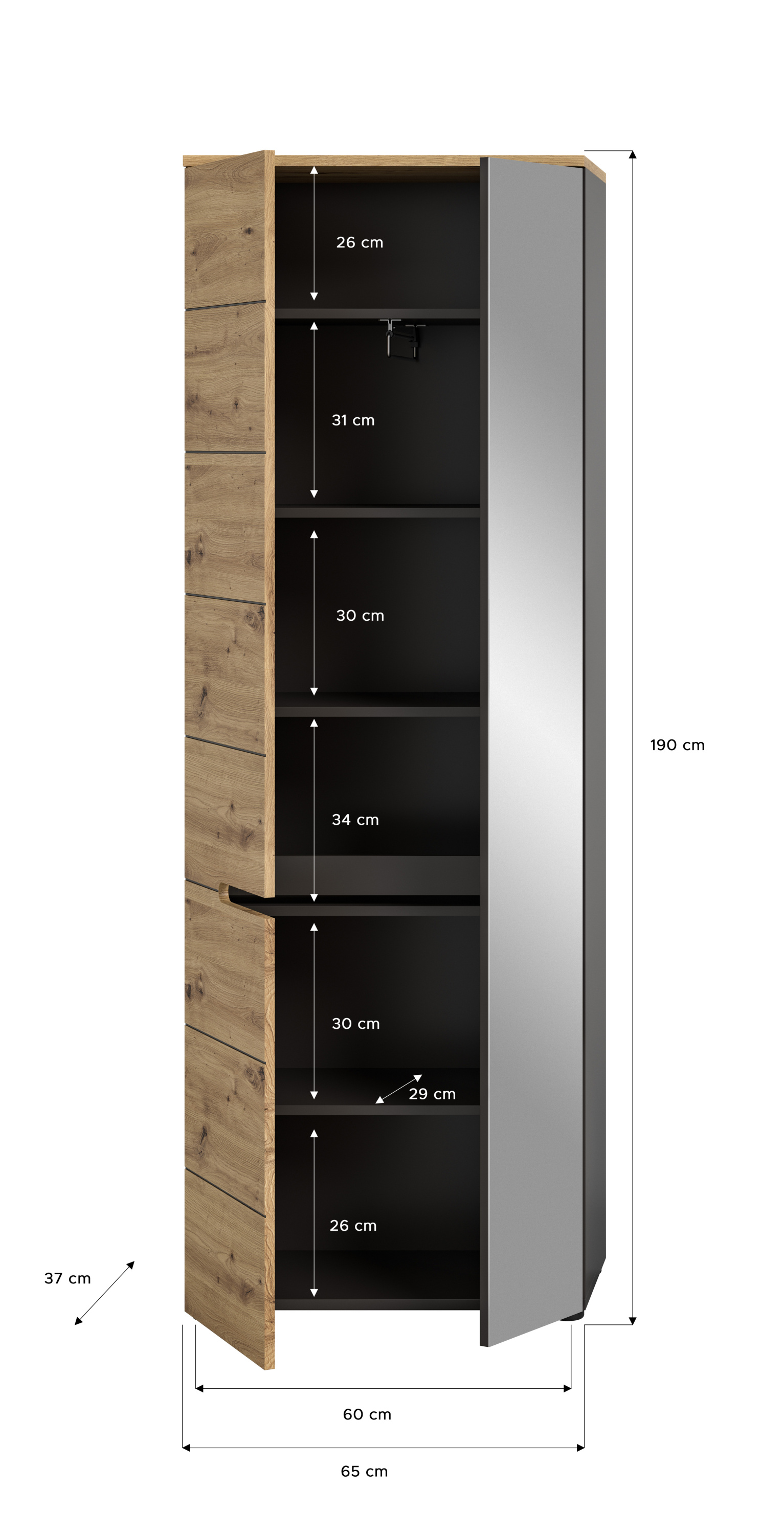 Garderobenschrank CANU