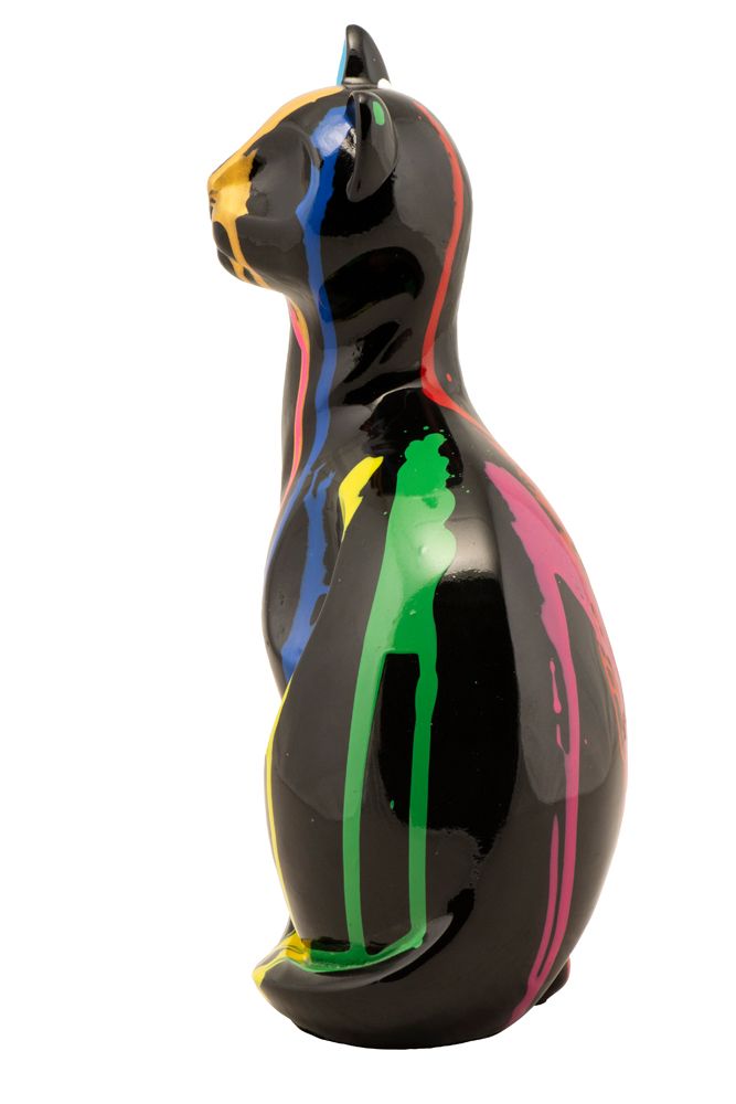 Skulptur BUNTE KATZE II