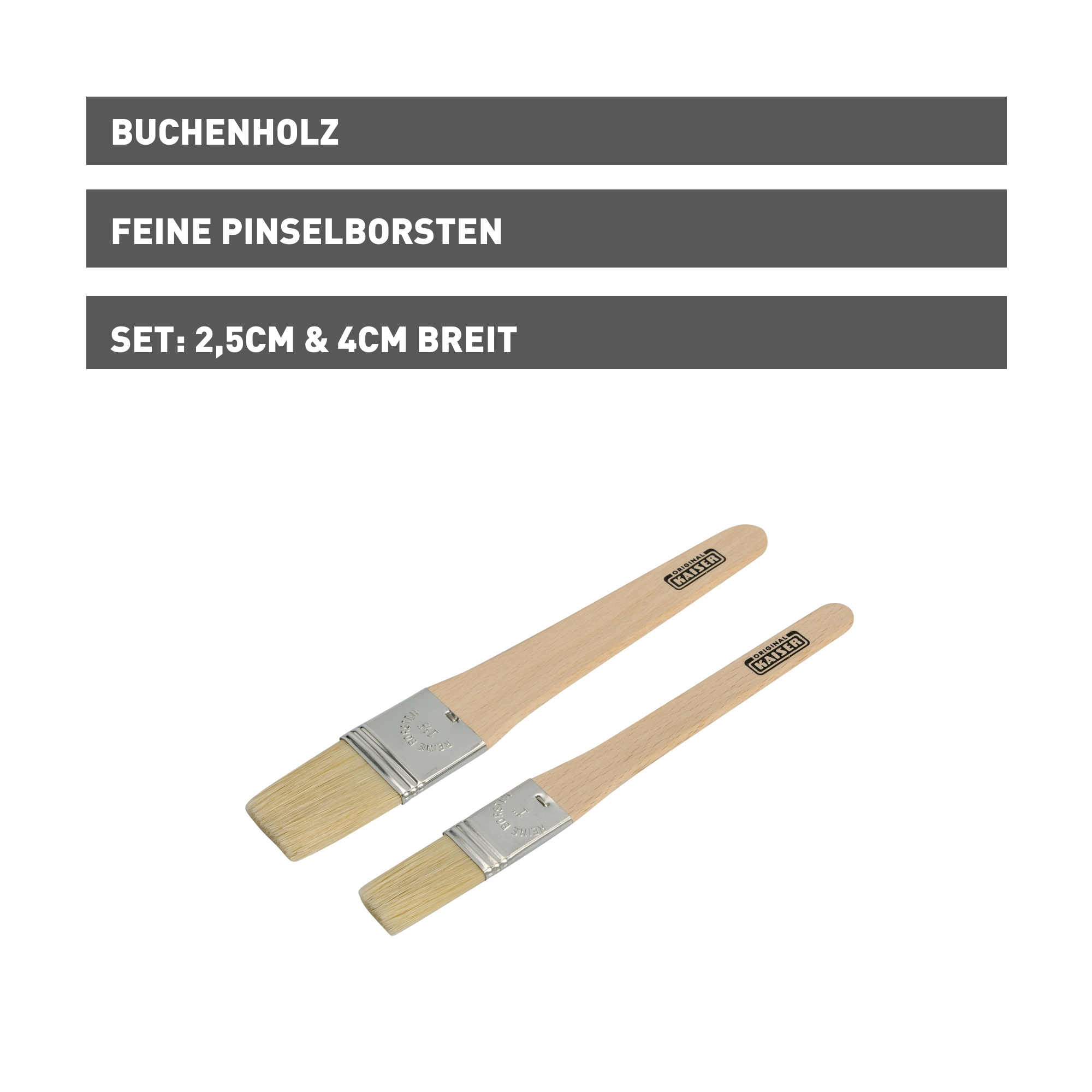 Backpinsel-Set KAISER