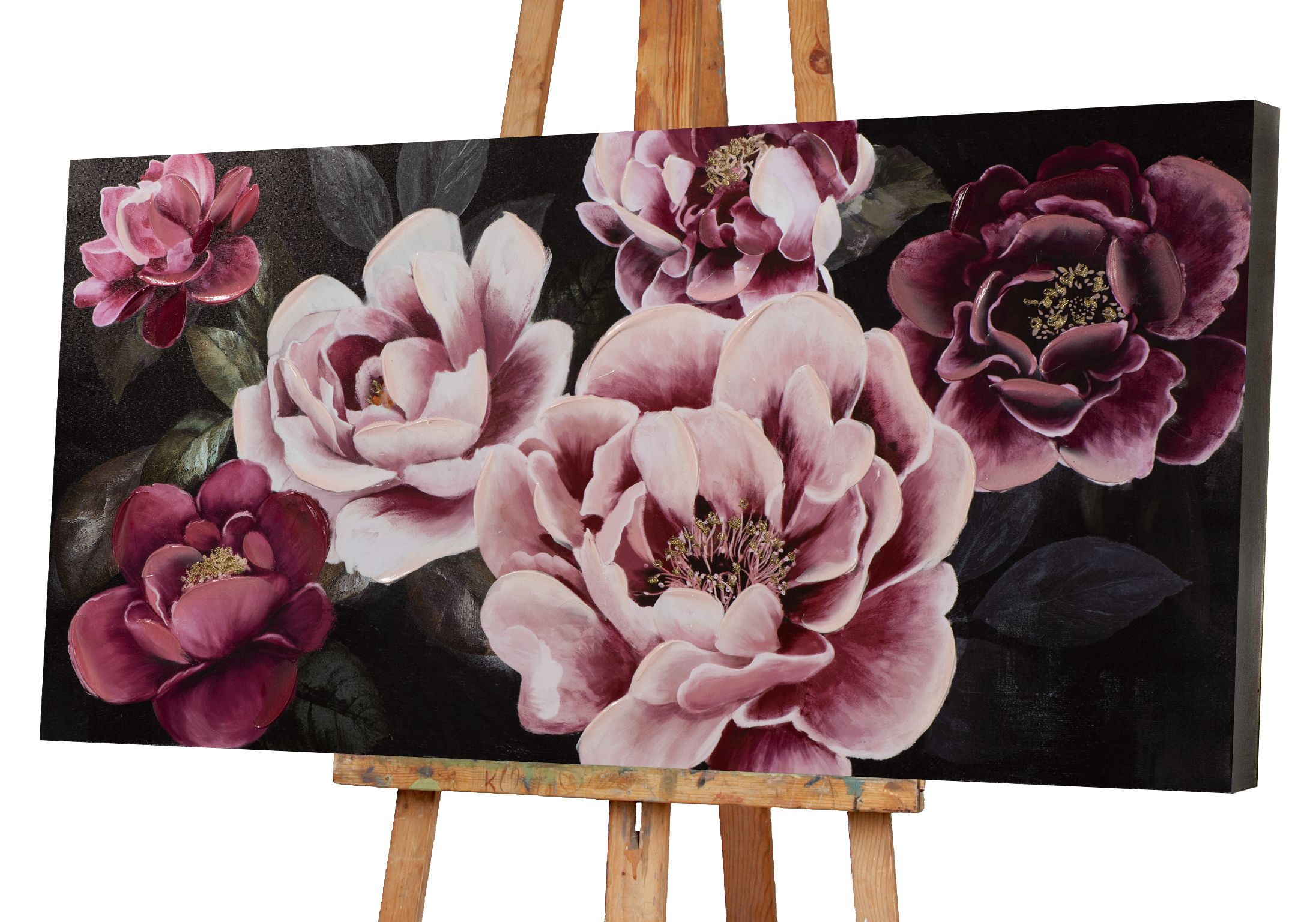 Gemälde HÜBSCHE ROSA BLÜTEN