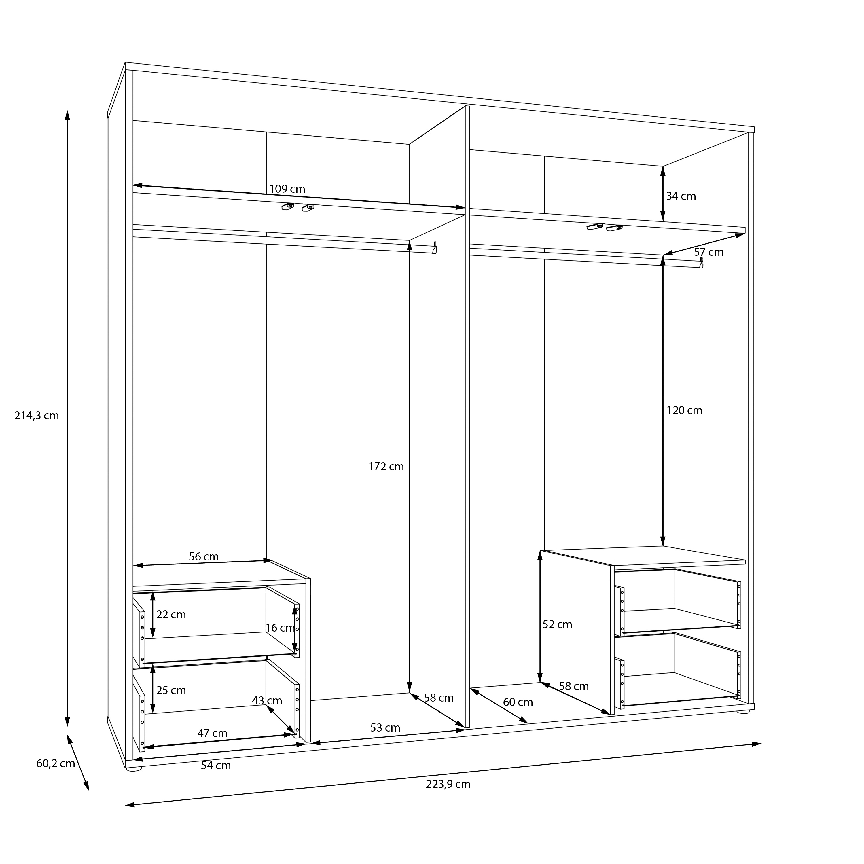 Kleiderschrank ALDA