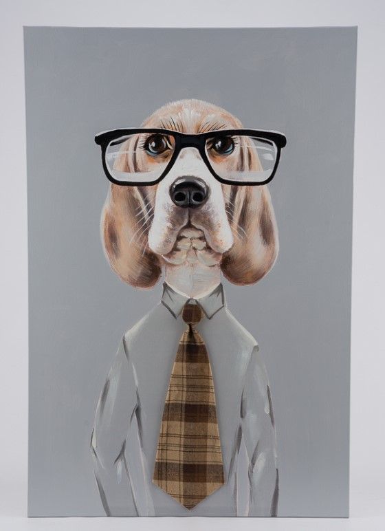 Canvasbild Hund