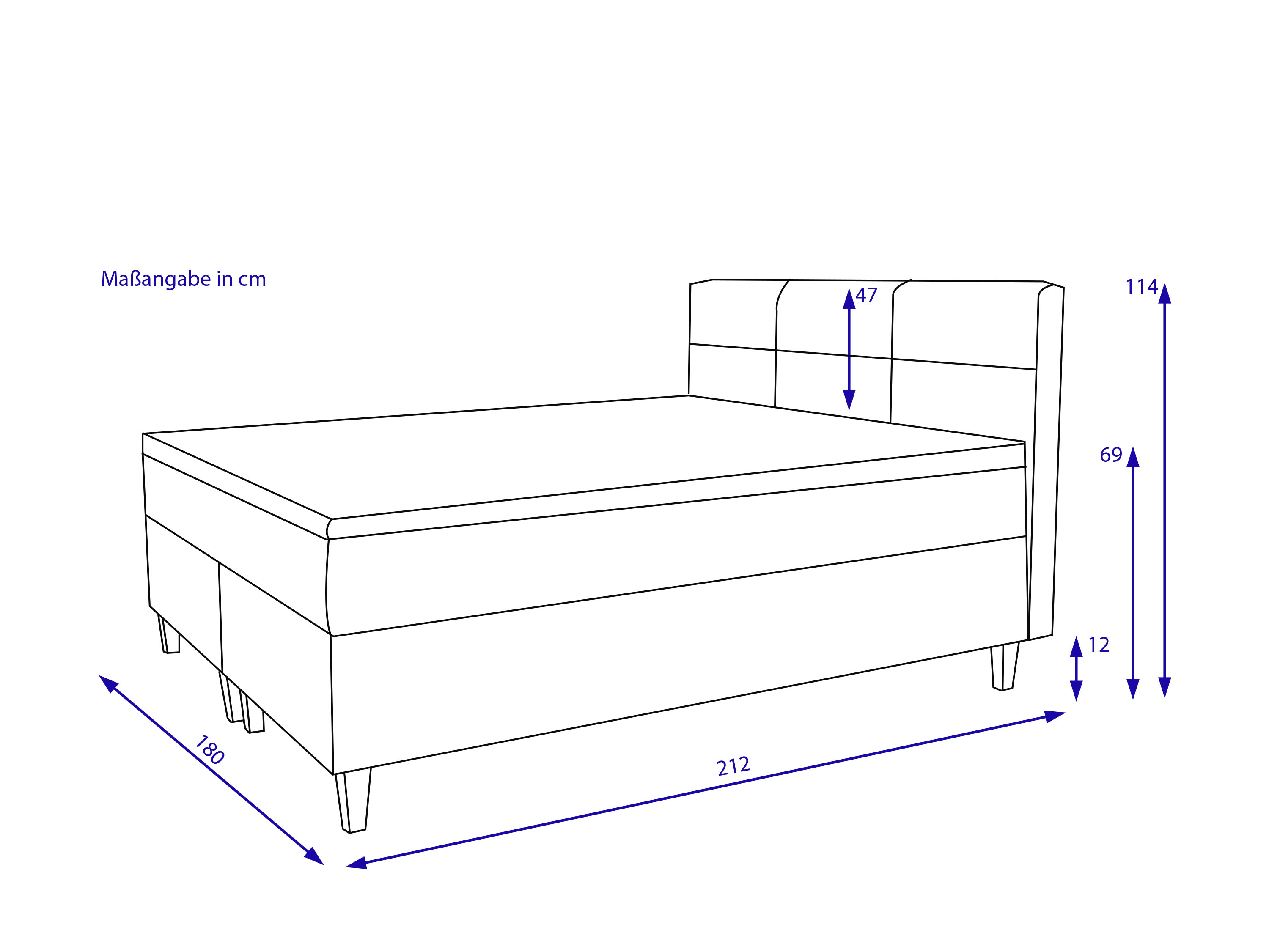 Boxspringbett KIZZA