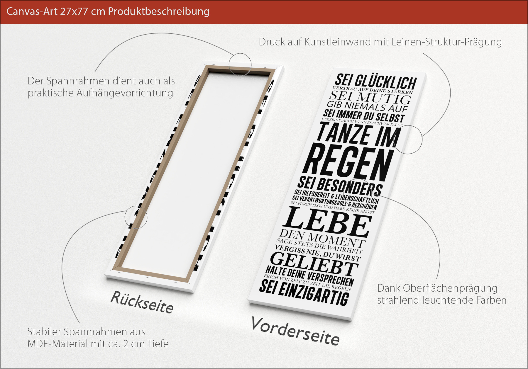 Keilrahmenbild HAUSORDNUNG I