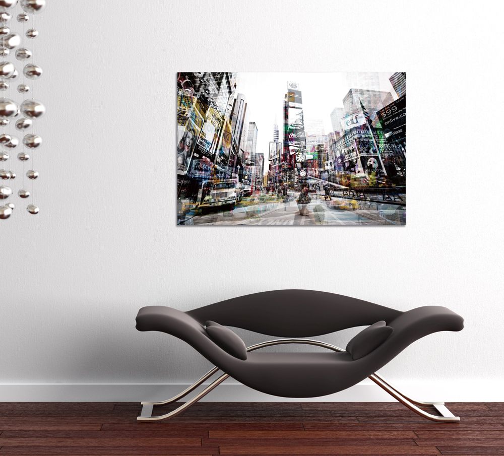 Glasbild TIME SQUARE