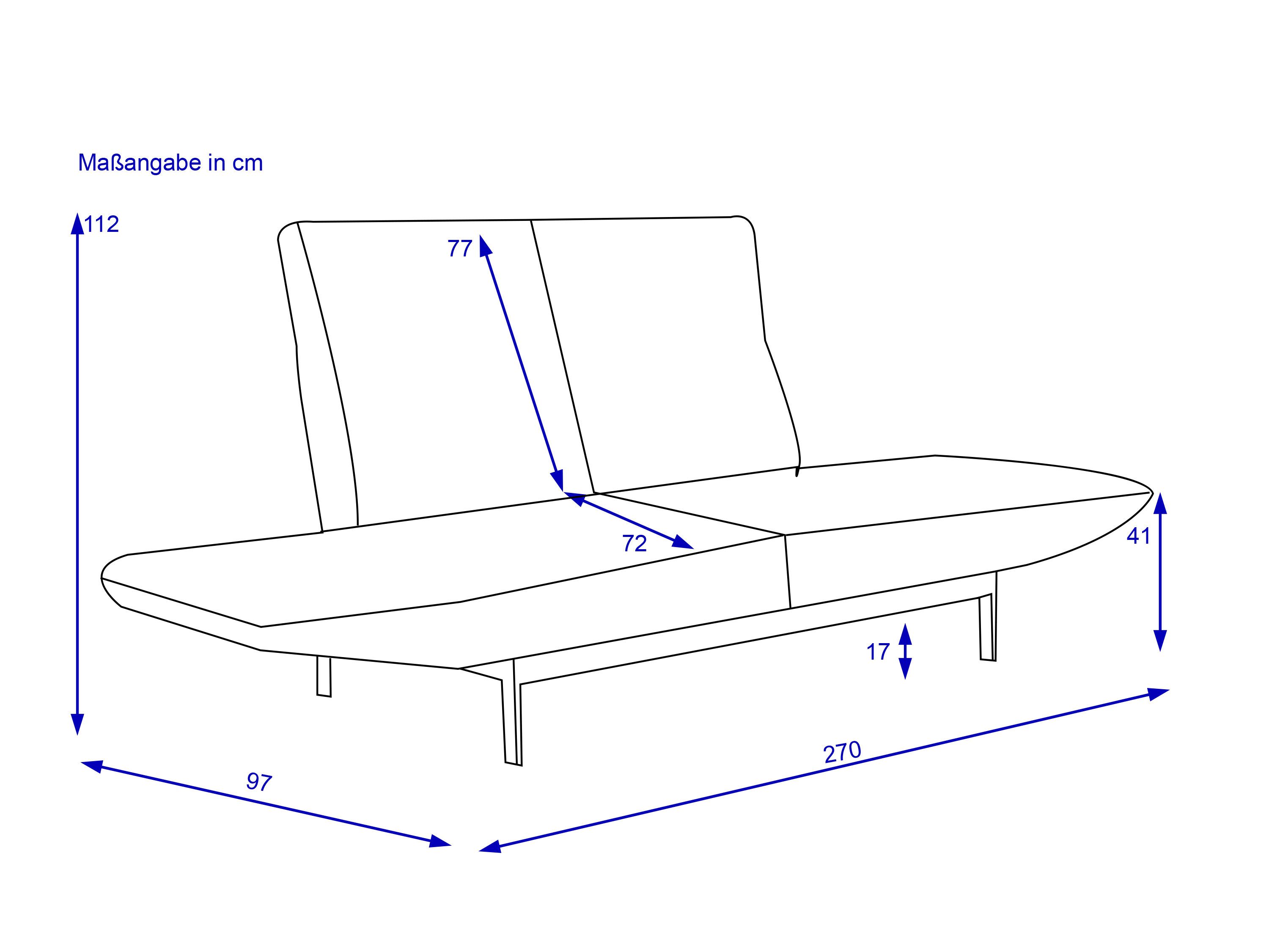Liege-Sofabank ROLF BENZ MERA