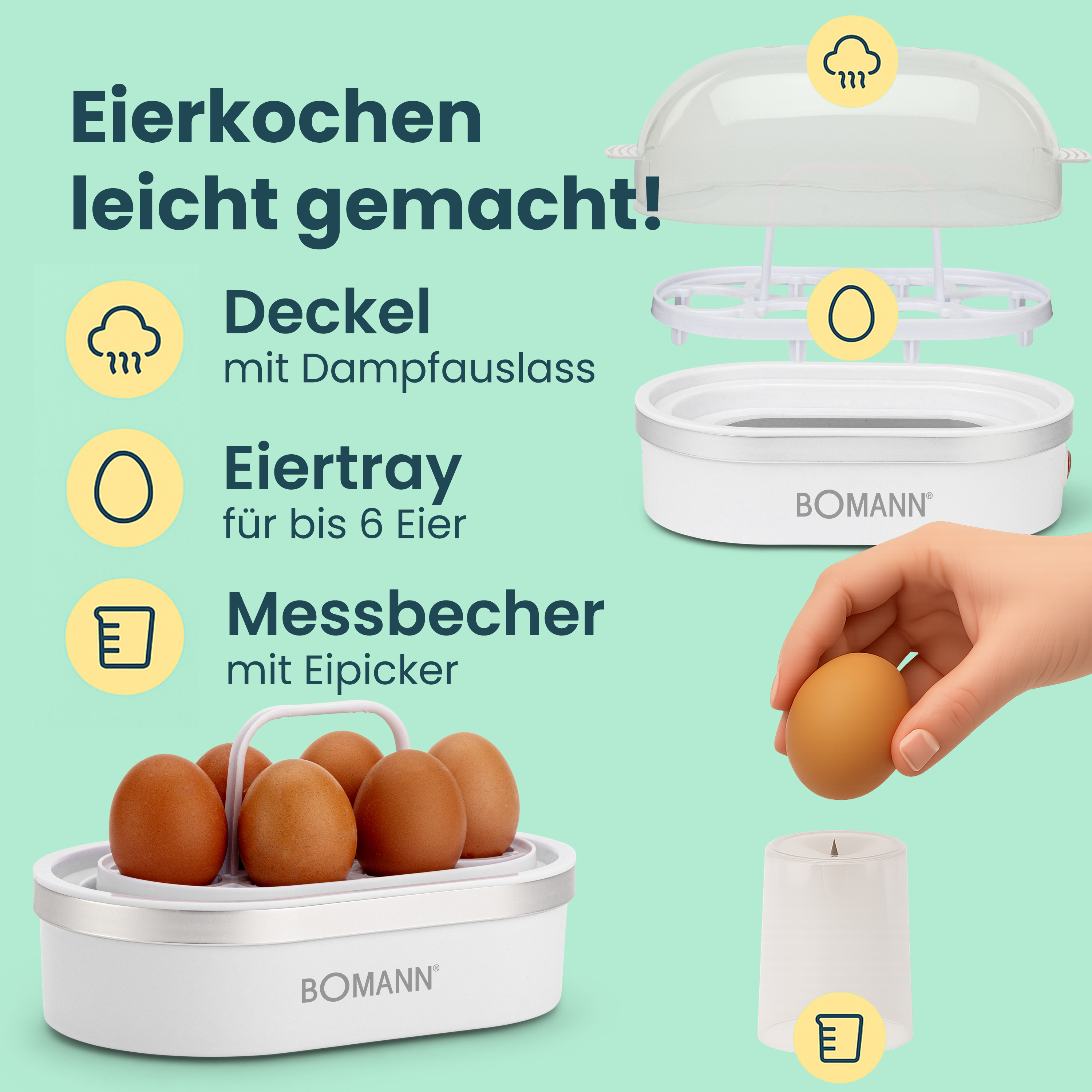 Eierkocher EGG weiß