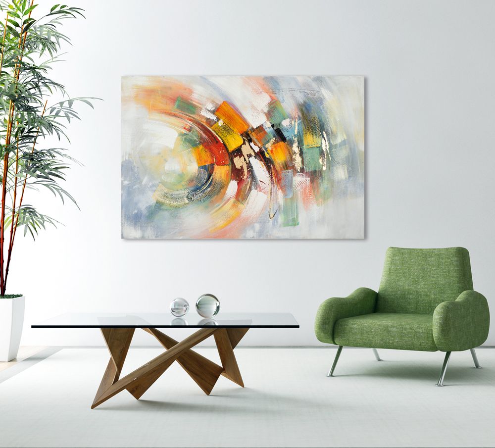 Keilrahmenbild BUNTE WELLE