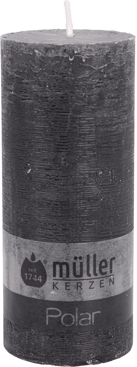 Stumpenkerze POLAR asphalt