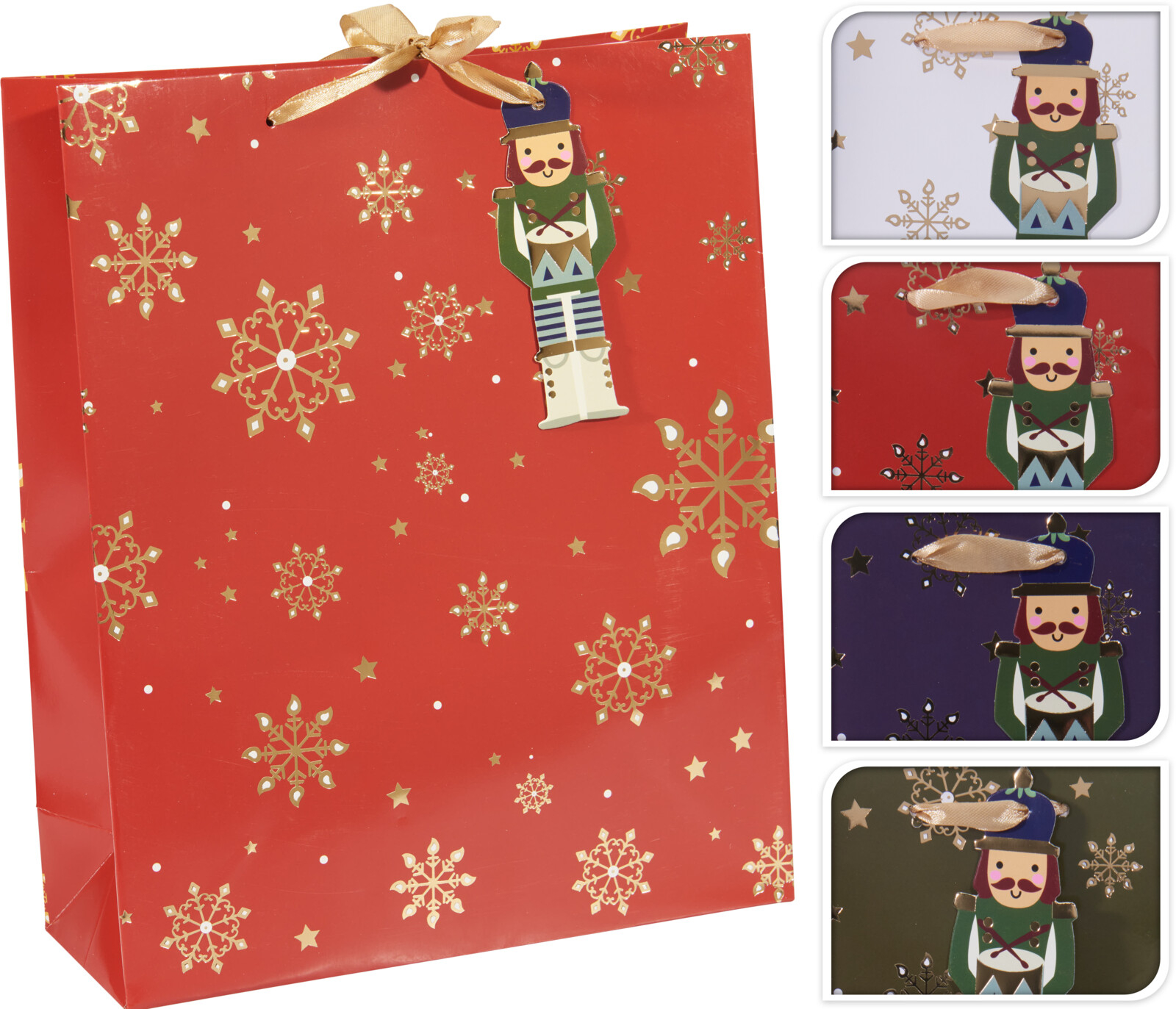 Geschenktasche SCHNEEFLOCKEN