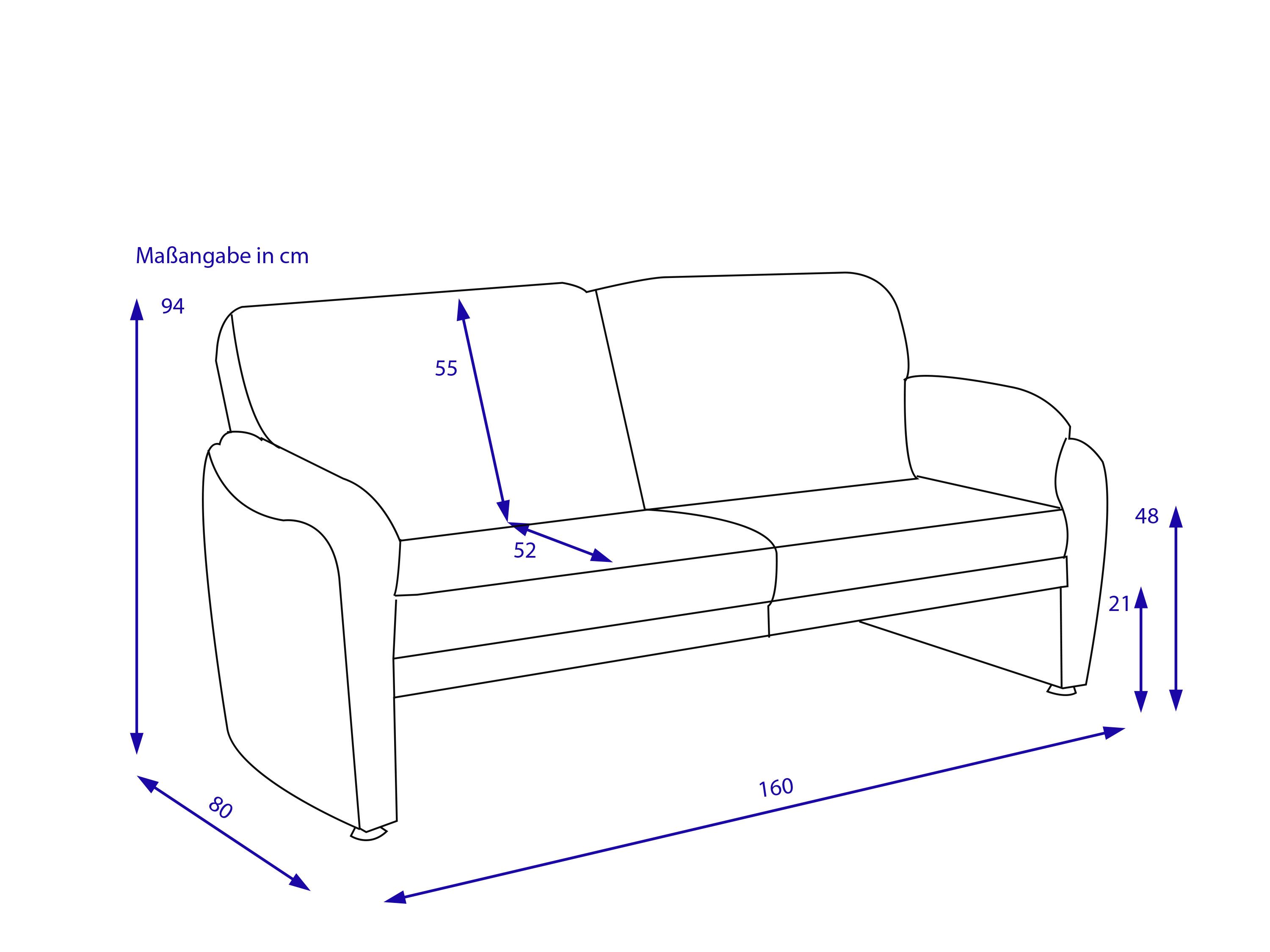 Sofa 3 Sitzer Elastoform STEVE