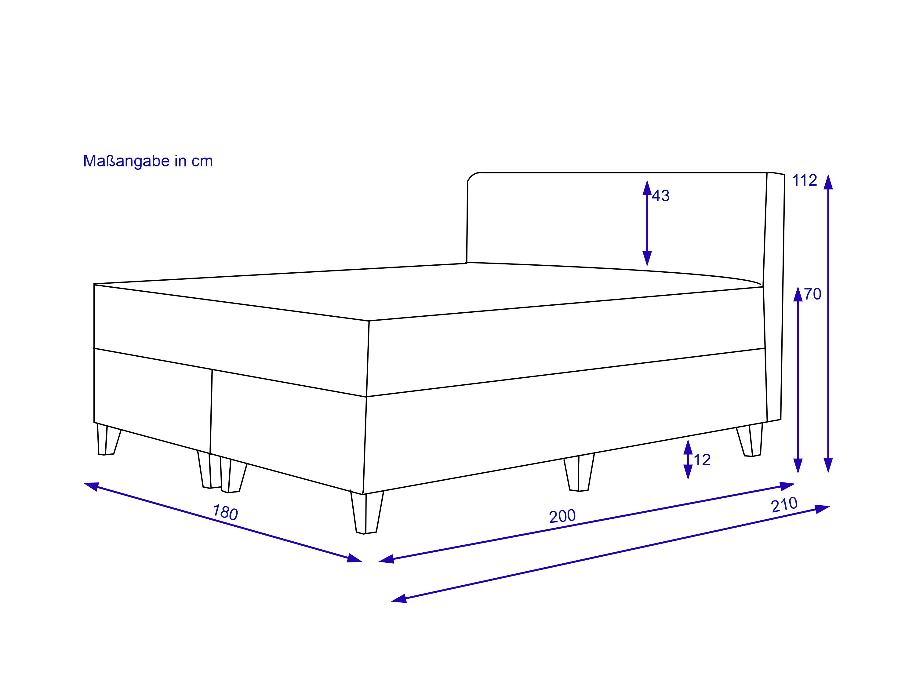 Boxspringbett HARPER SALAVAS