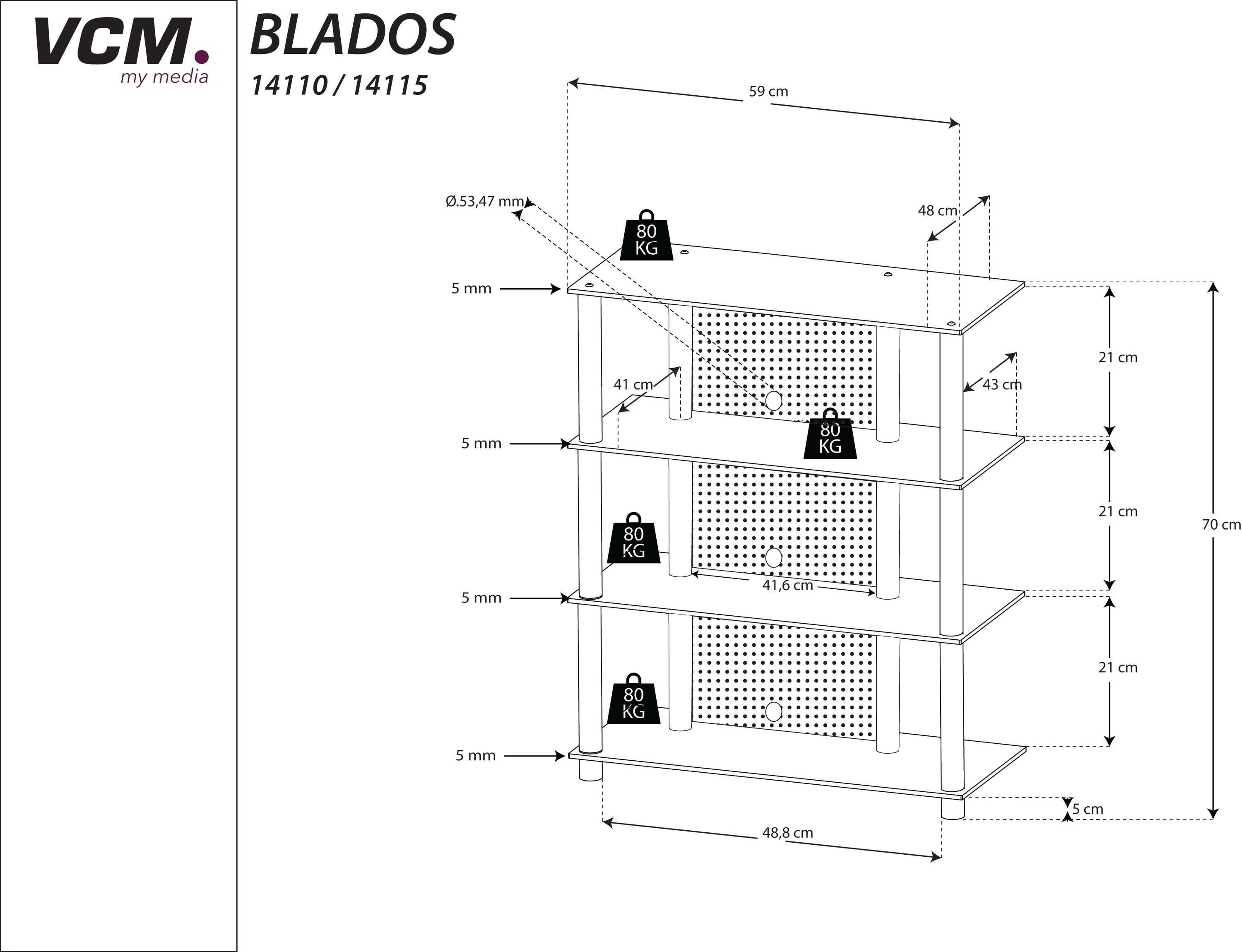 Hifi-Möbel Blados
